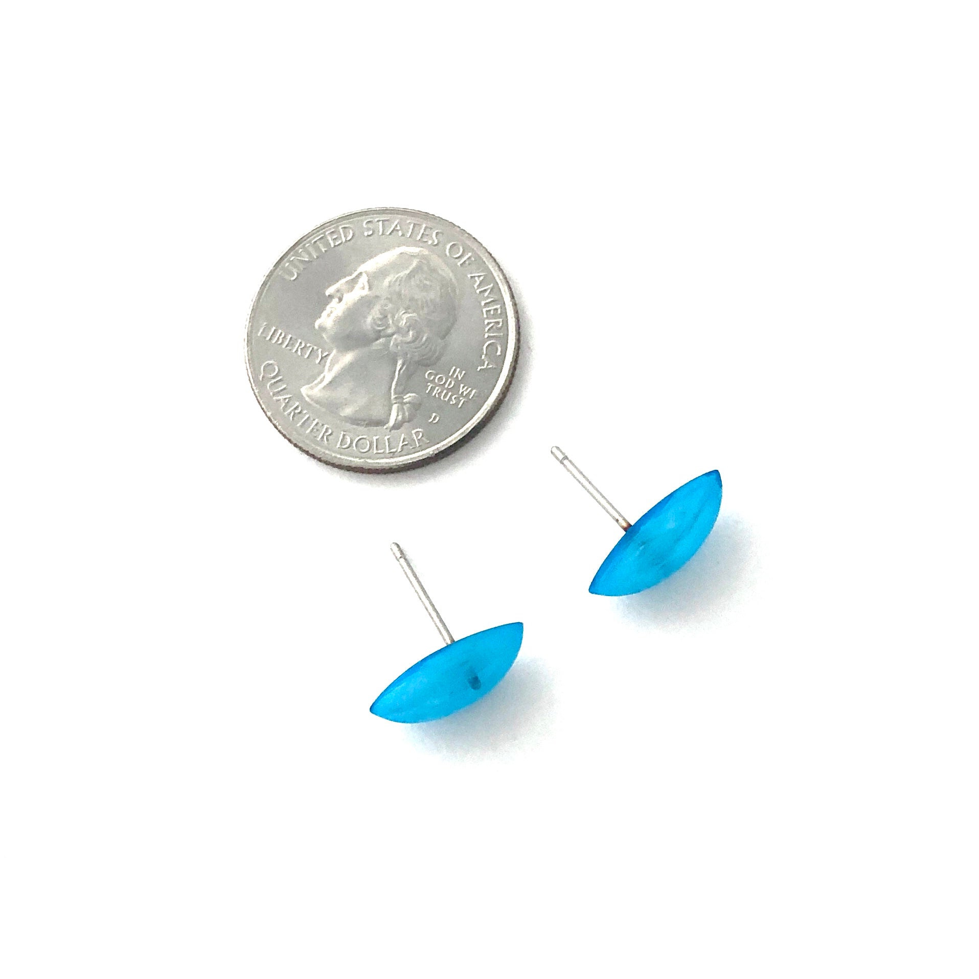 marbled marquis earrings