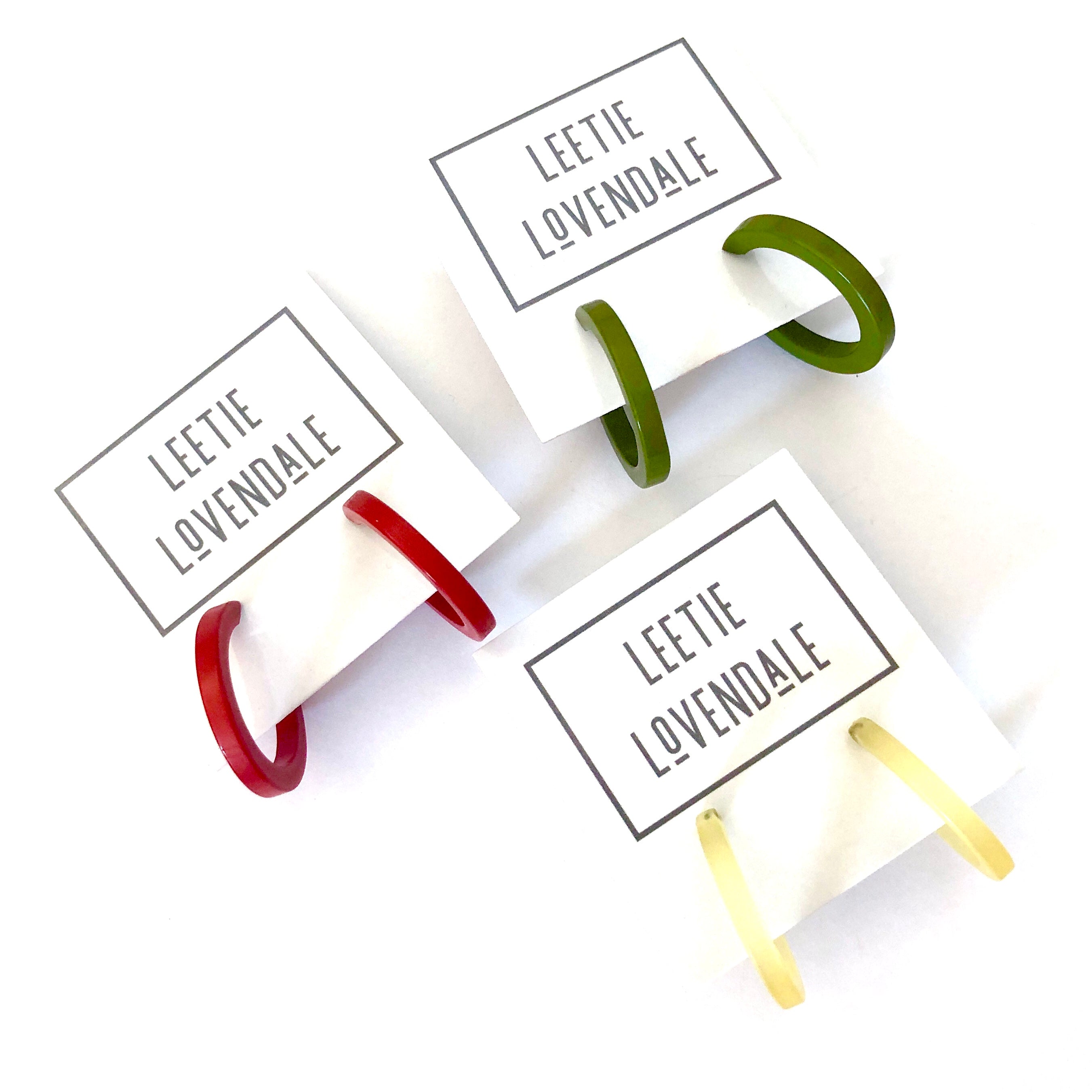 colorful lucite jewelry