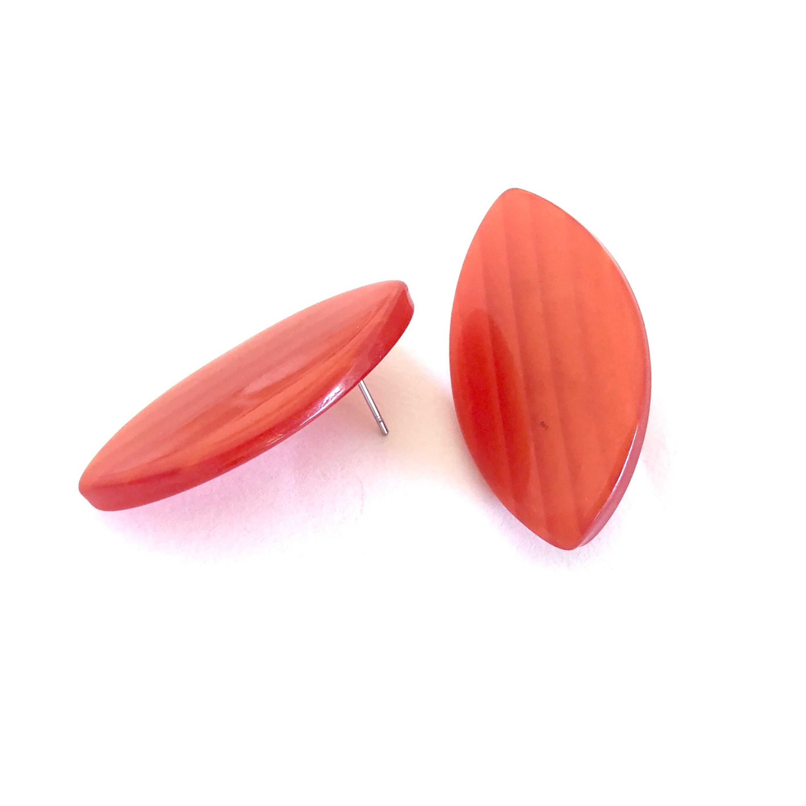 rust orange earrings