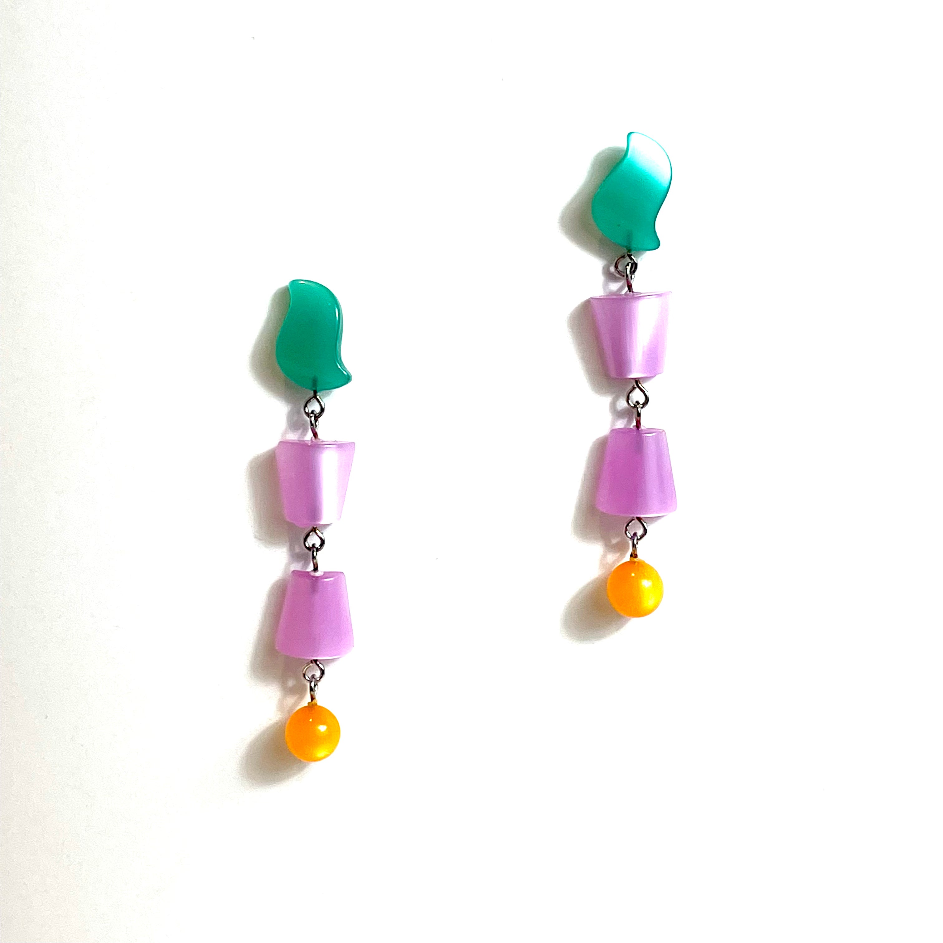 vintage lucite earrings