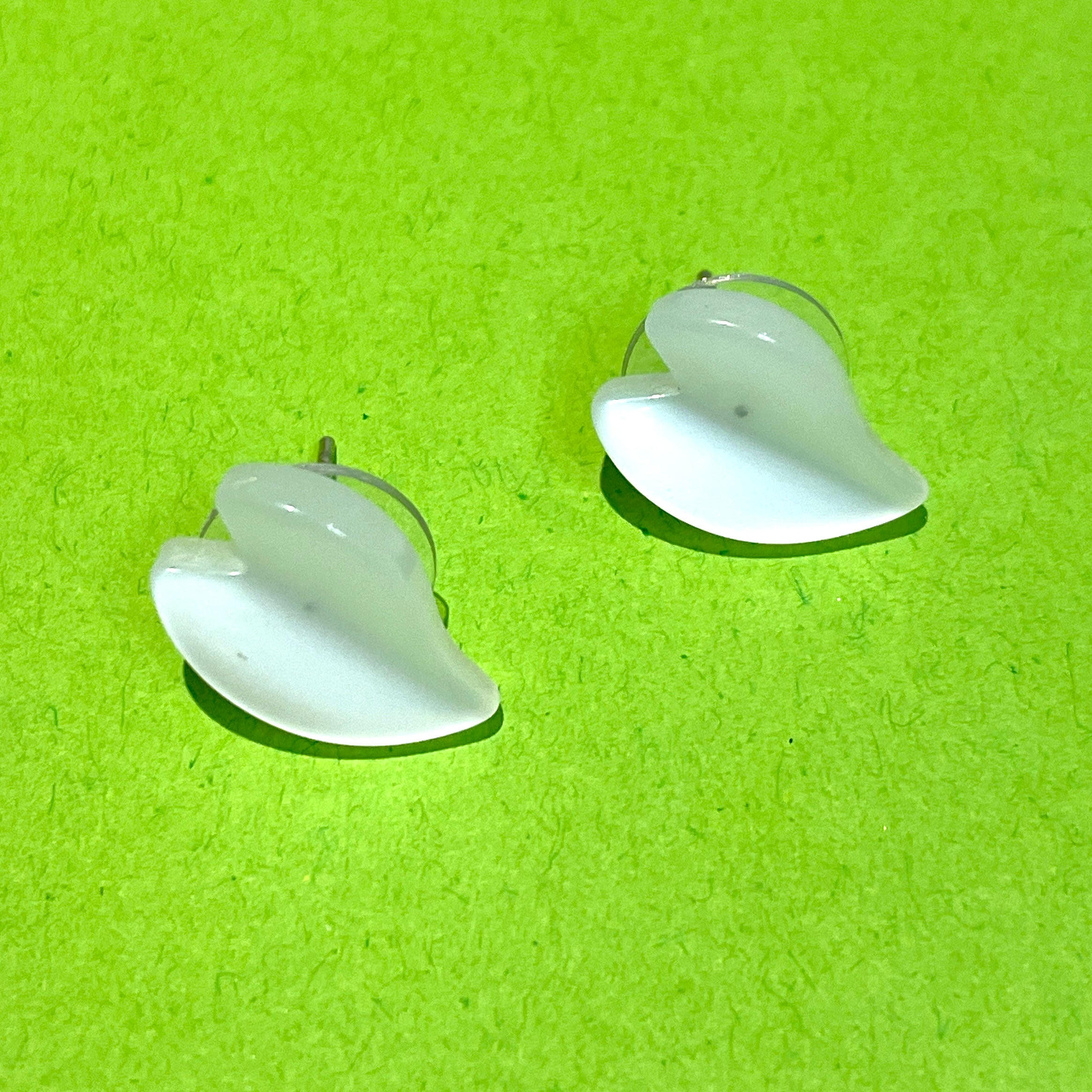 Vintage Lucite Stud Earrings