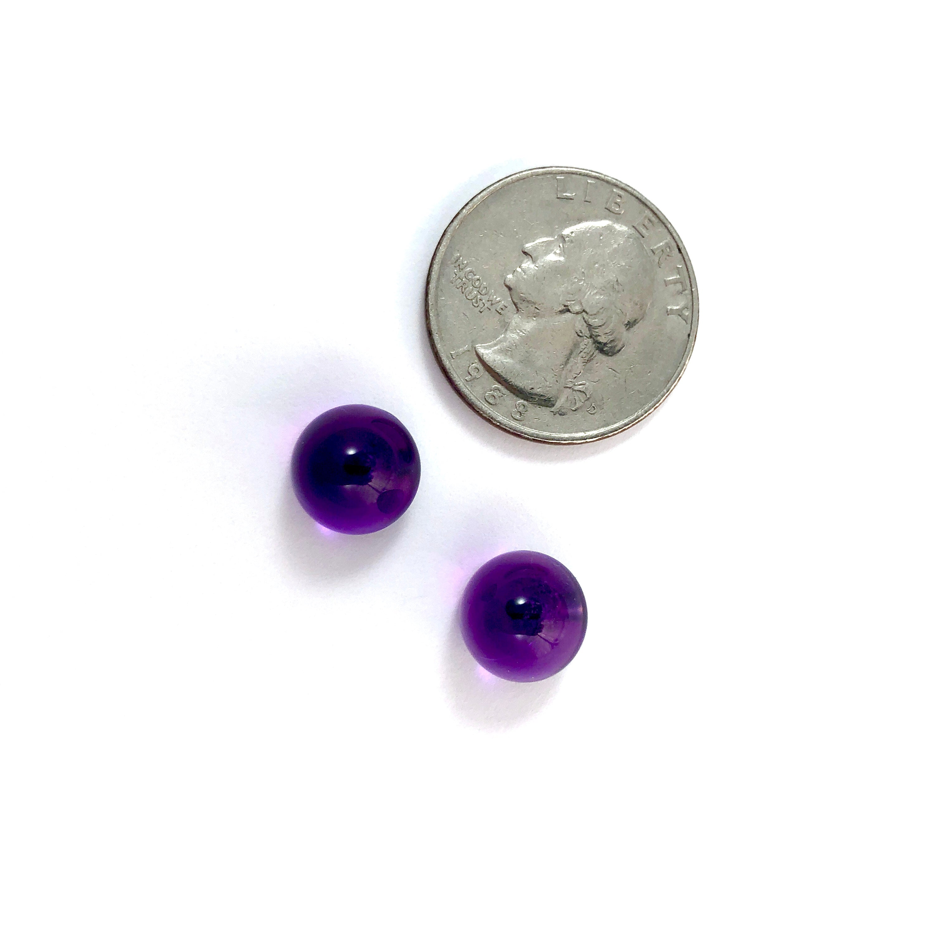 purple stud earrings