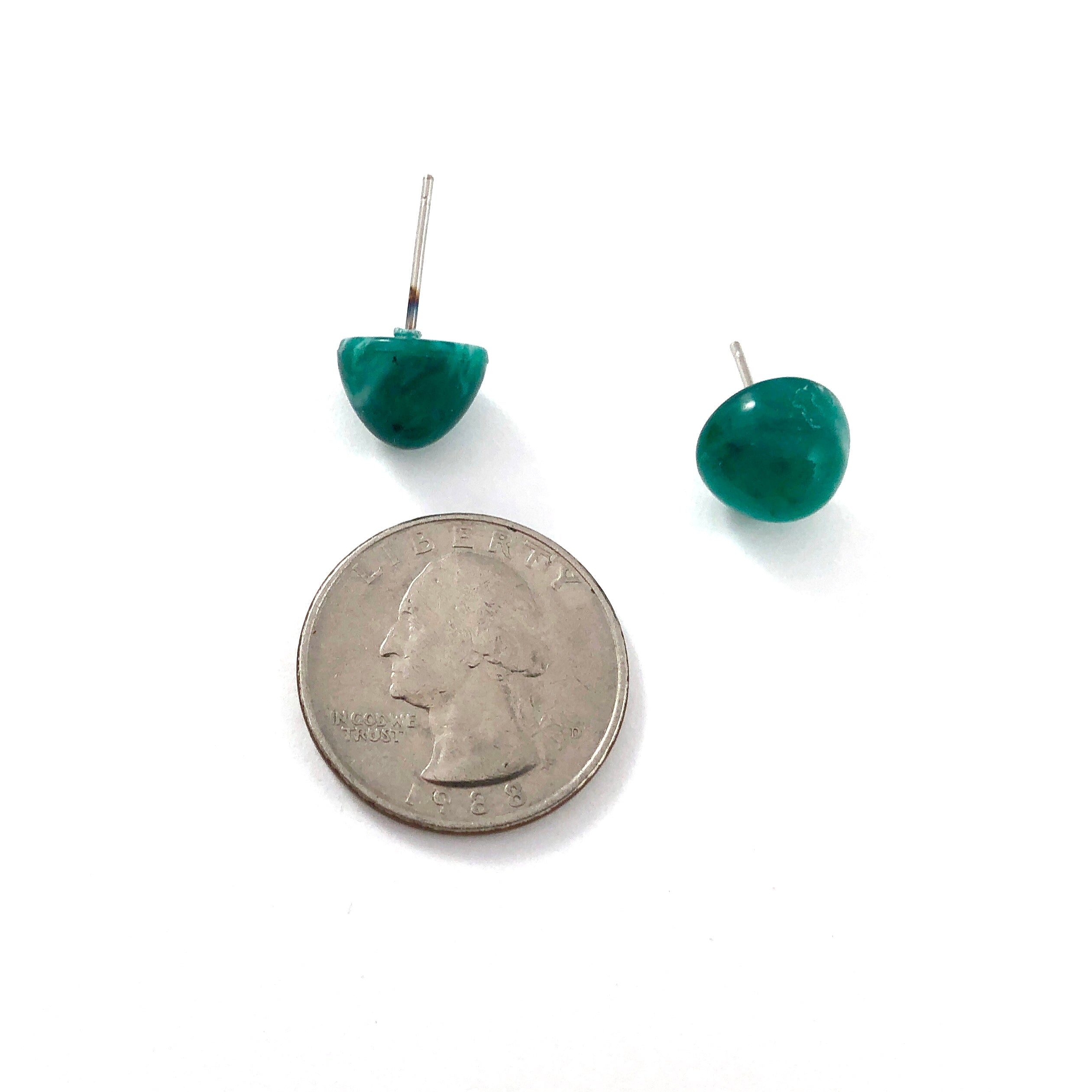 green gumdrop studs