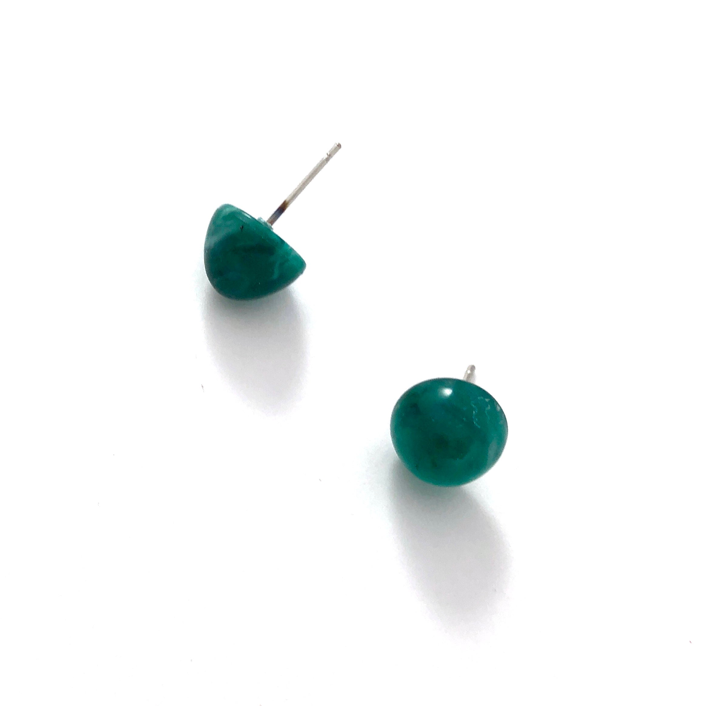 jade gumdrop studs