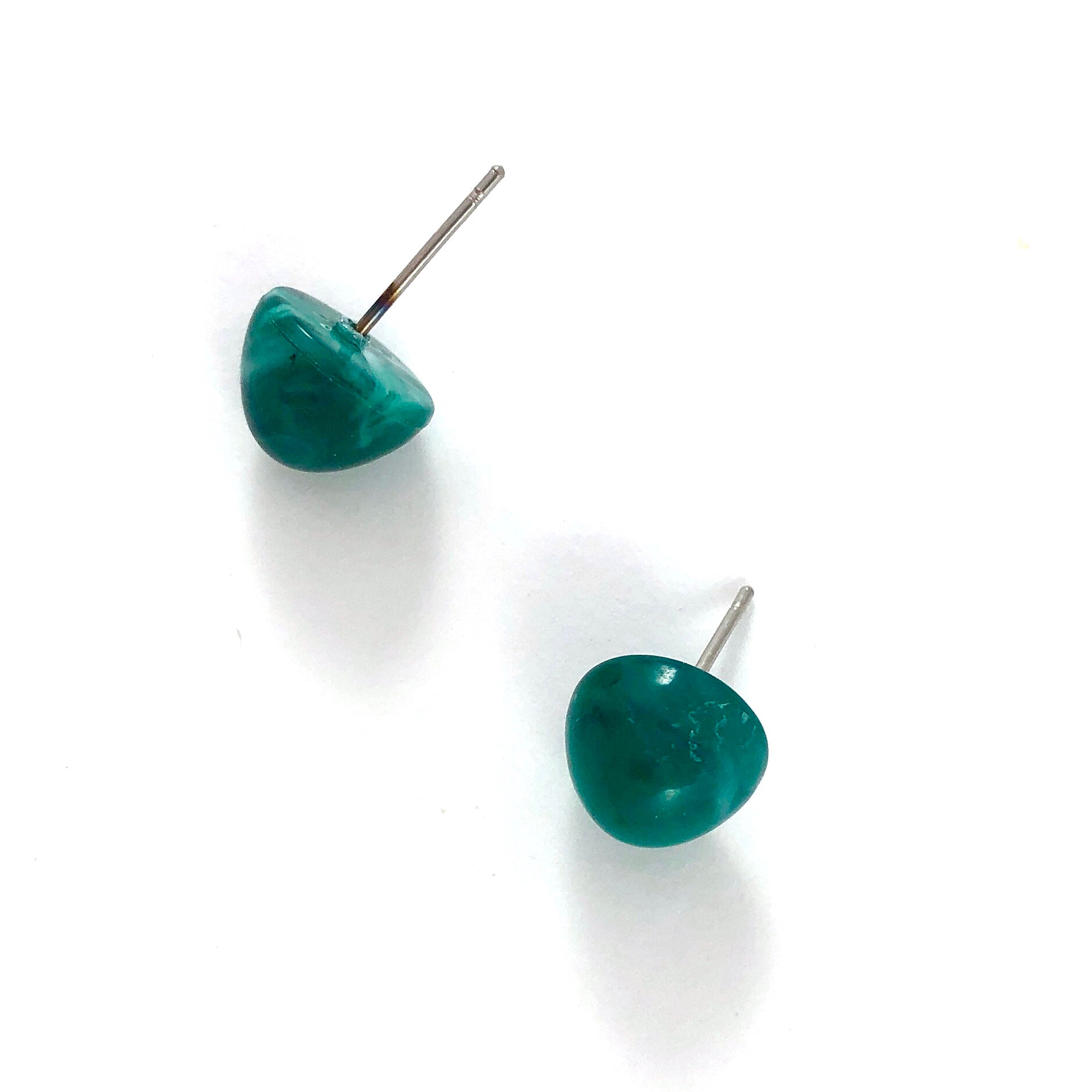 jade green studs