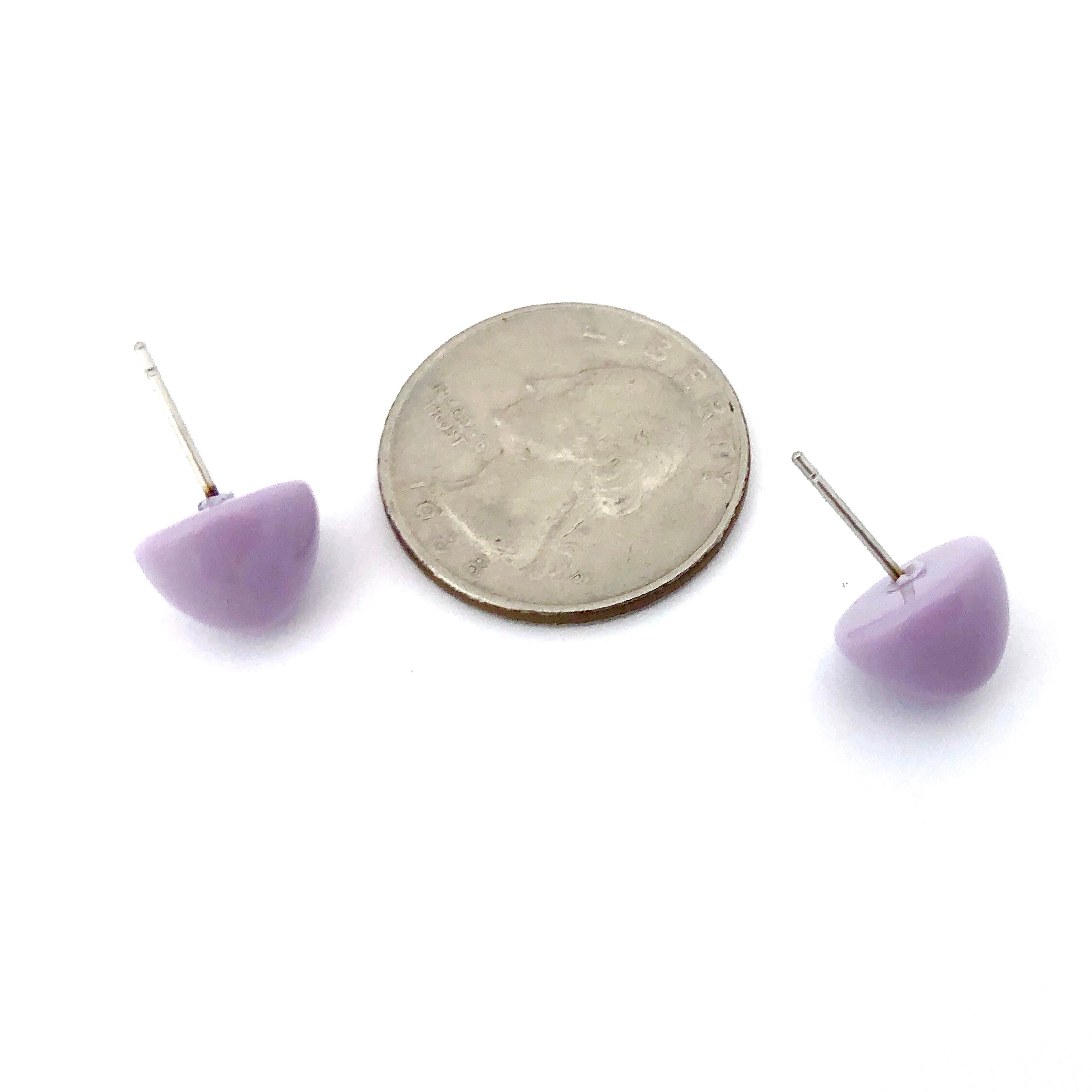 vintage lilac studs