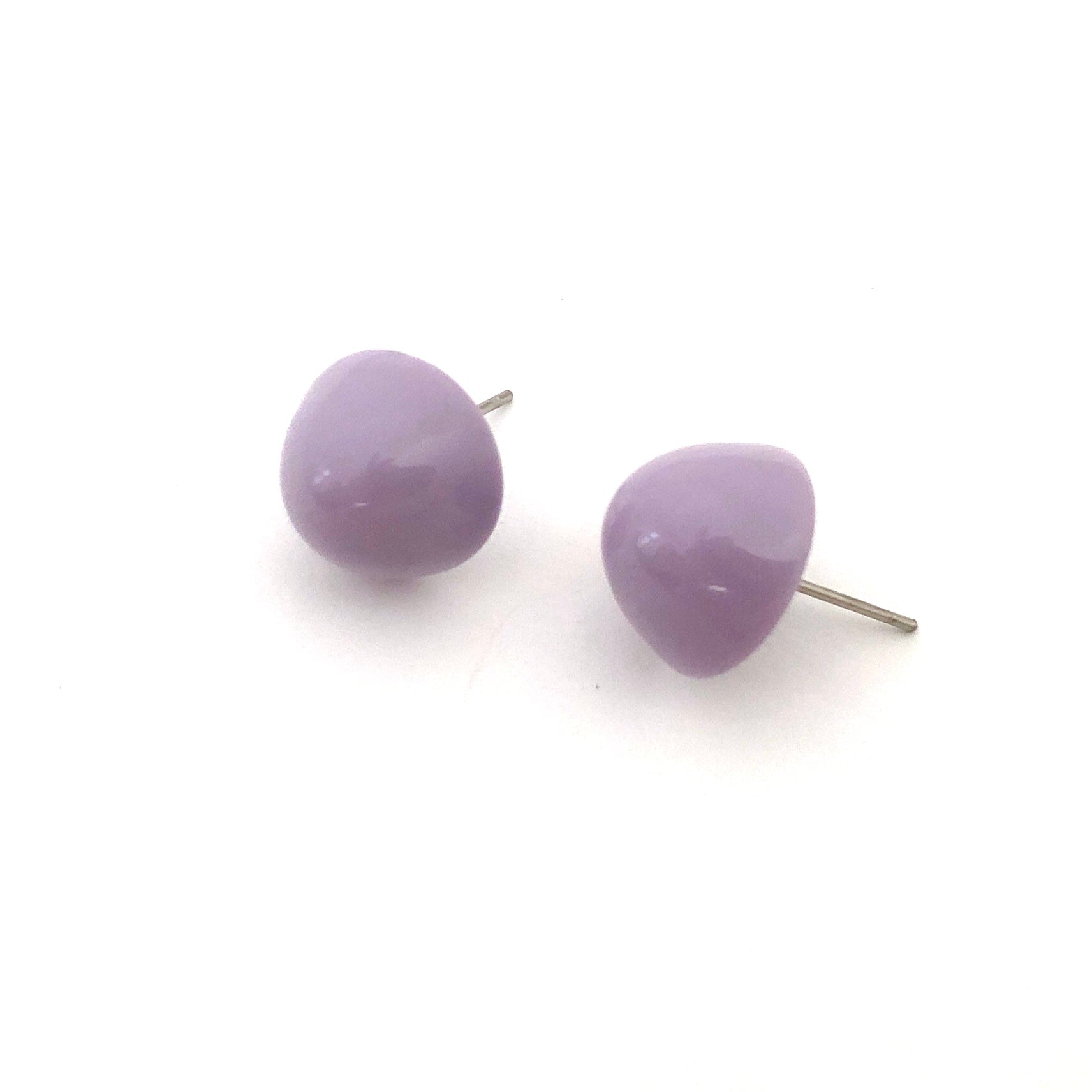 Lavender Gumdrop Stud Earring