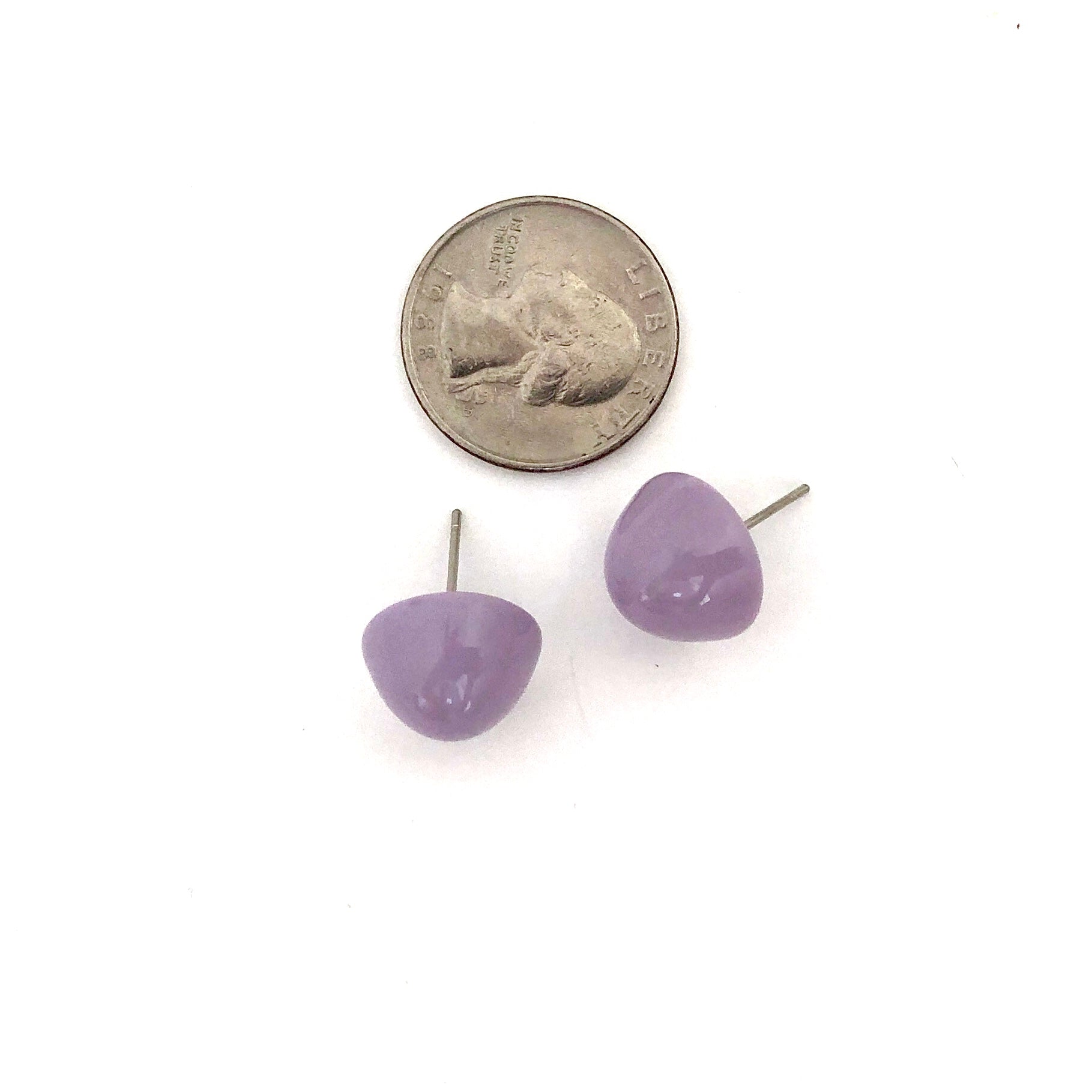 Lavender Gumdrop Stud Earring