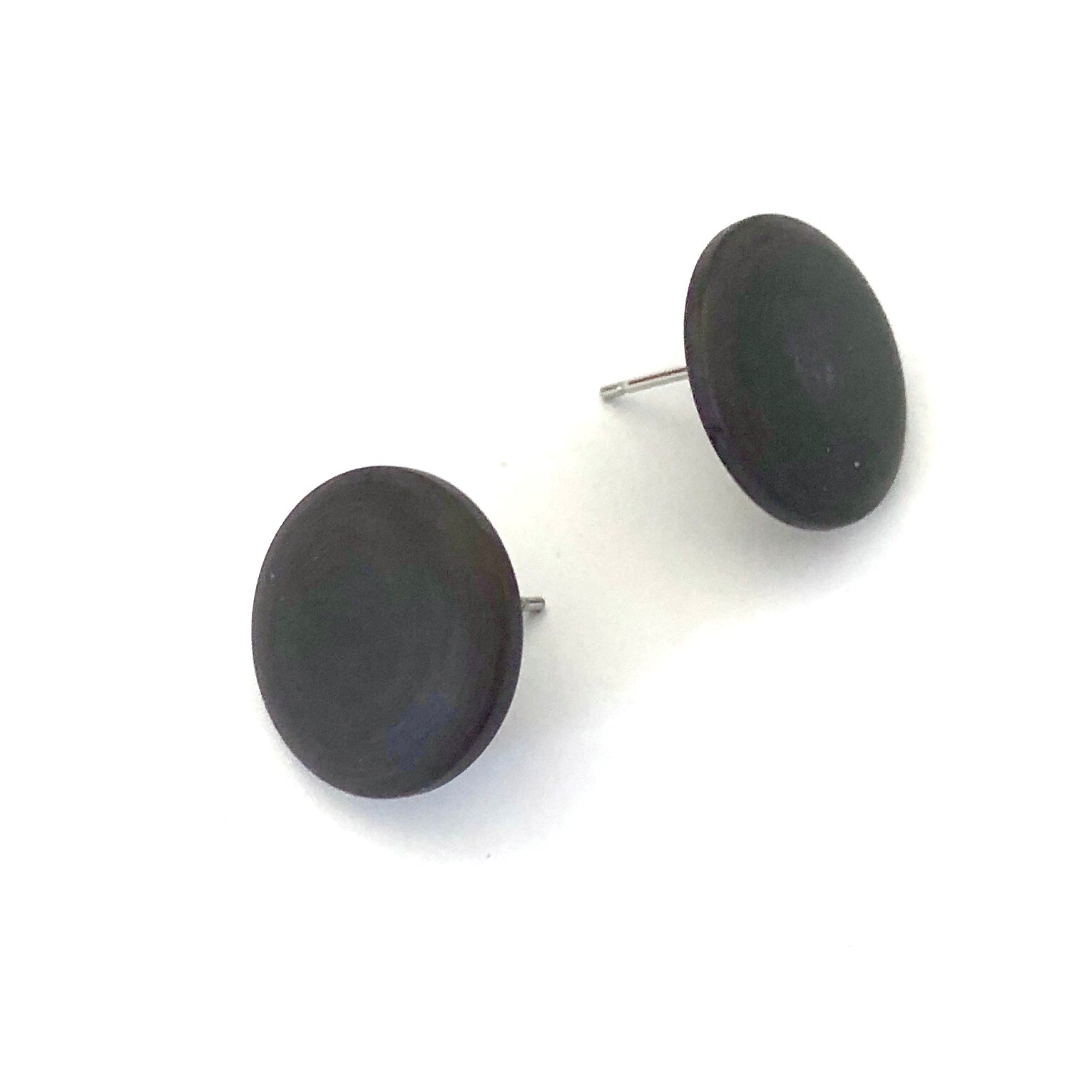 brown matte earrings