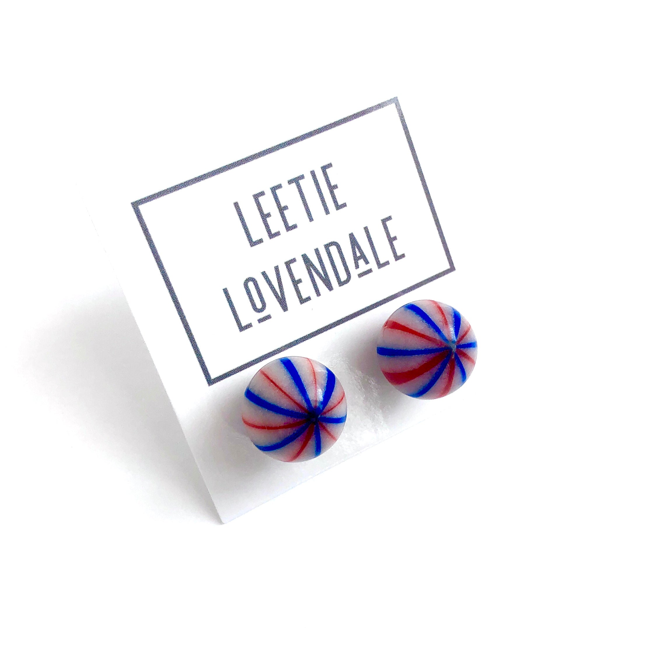 vintage striped earrings