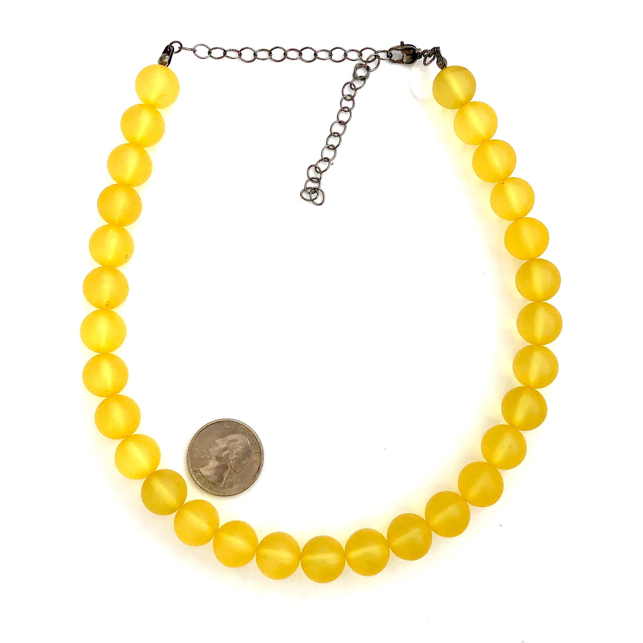 vintage yellow necklace