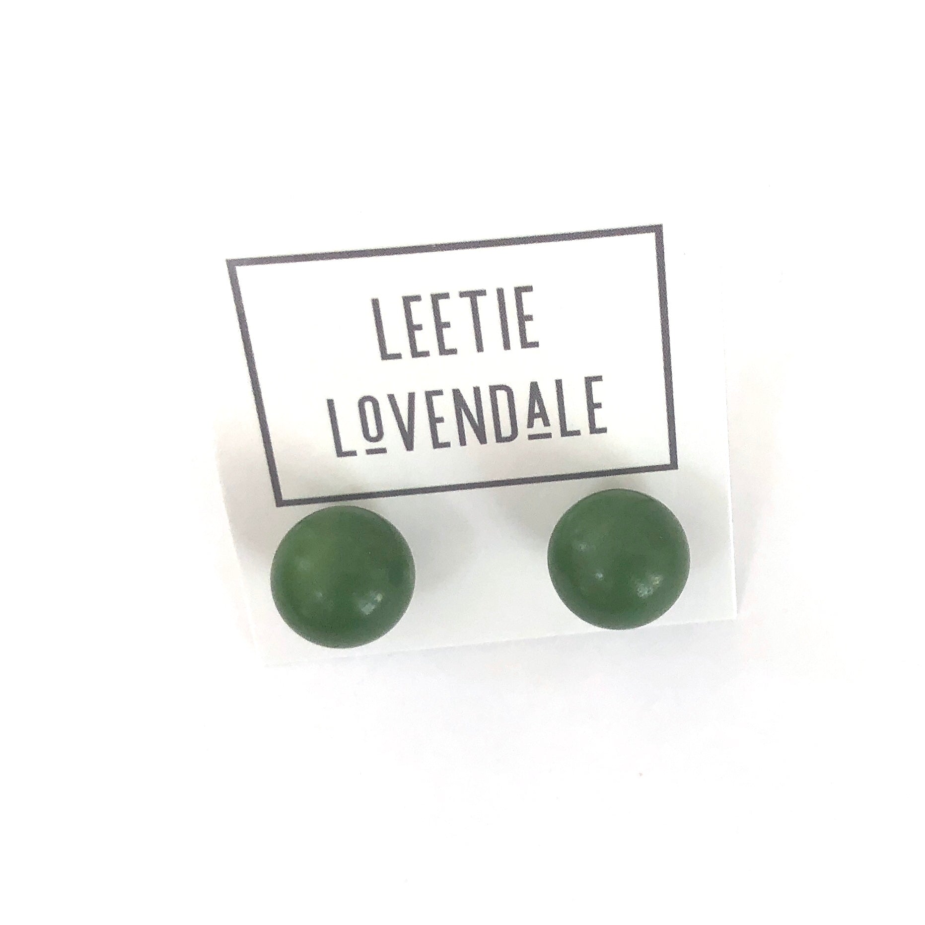 retro moss studs