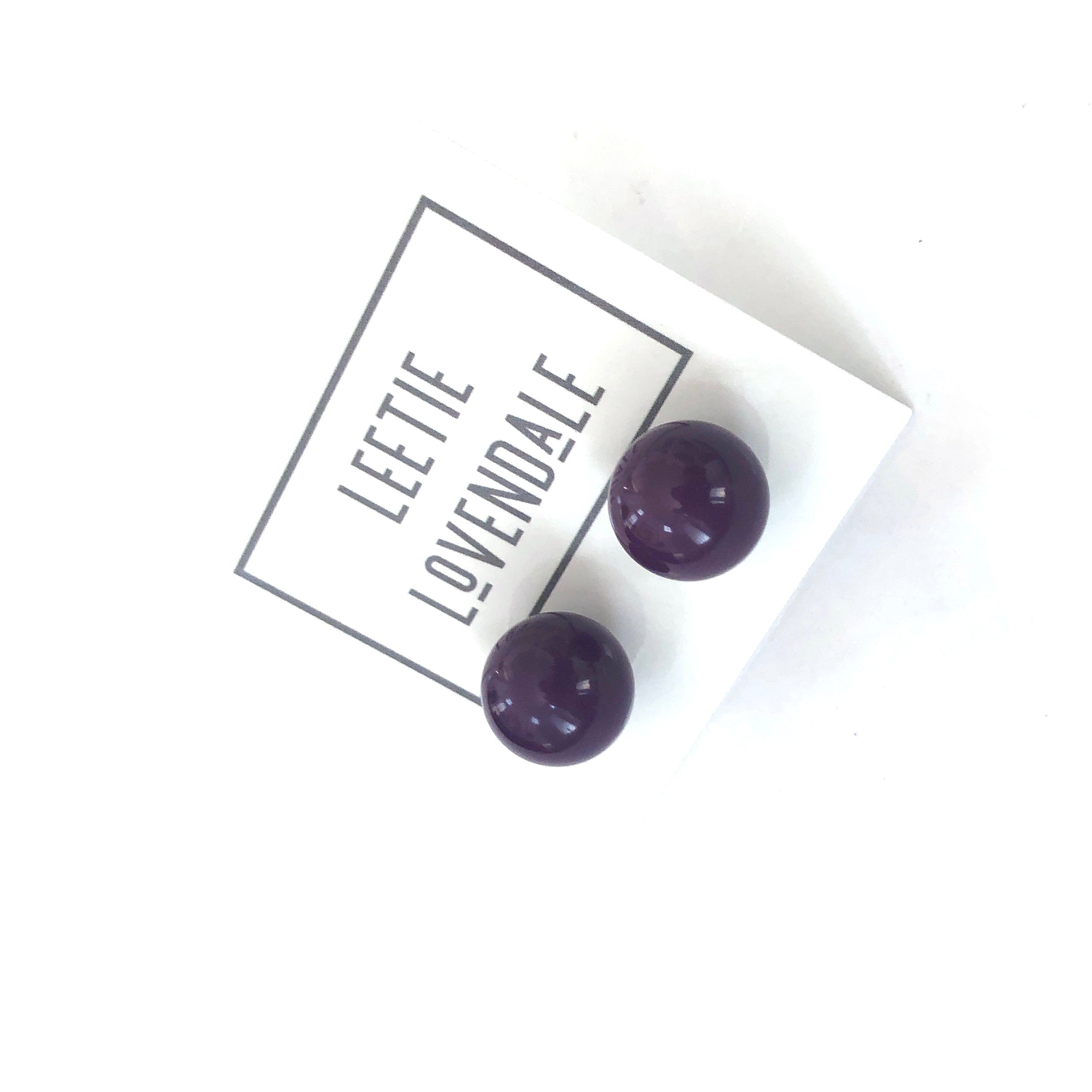 vintage purple earrings