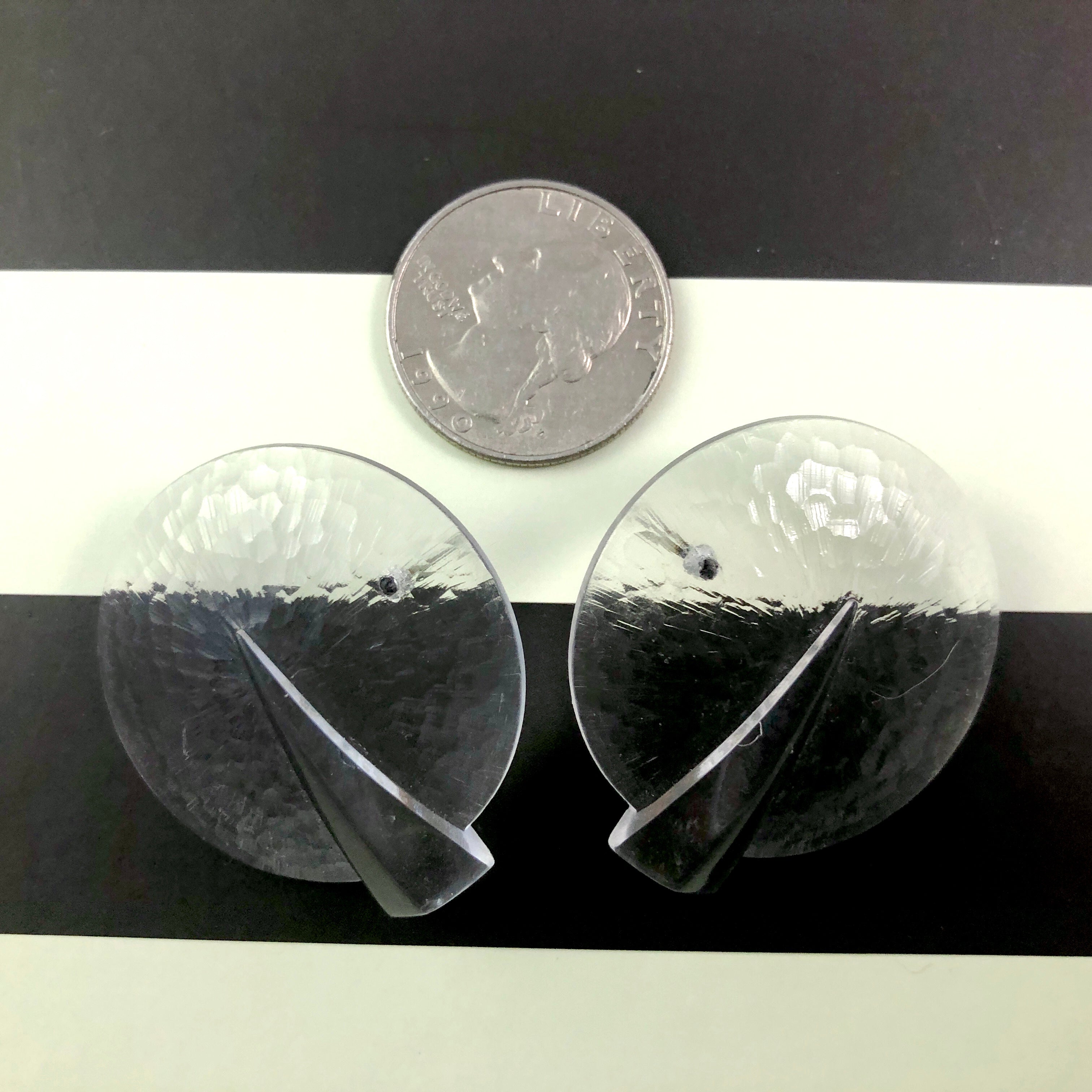 rippled art deco clear