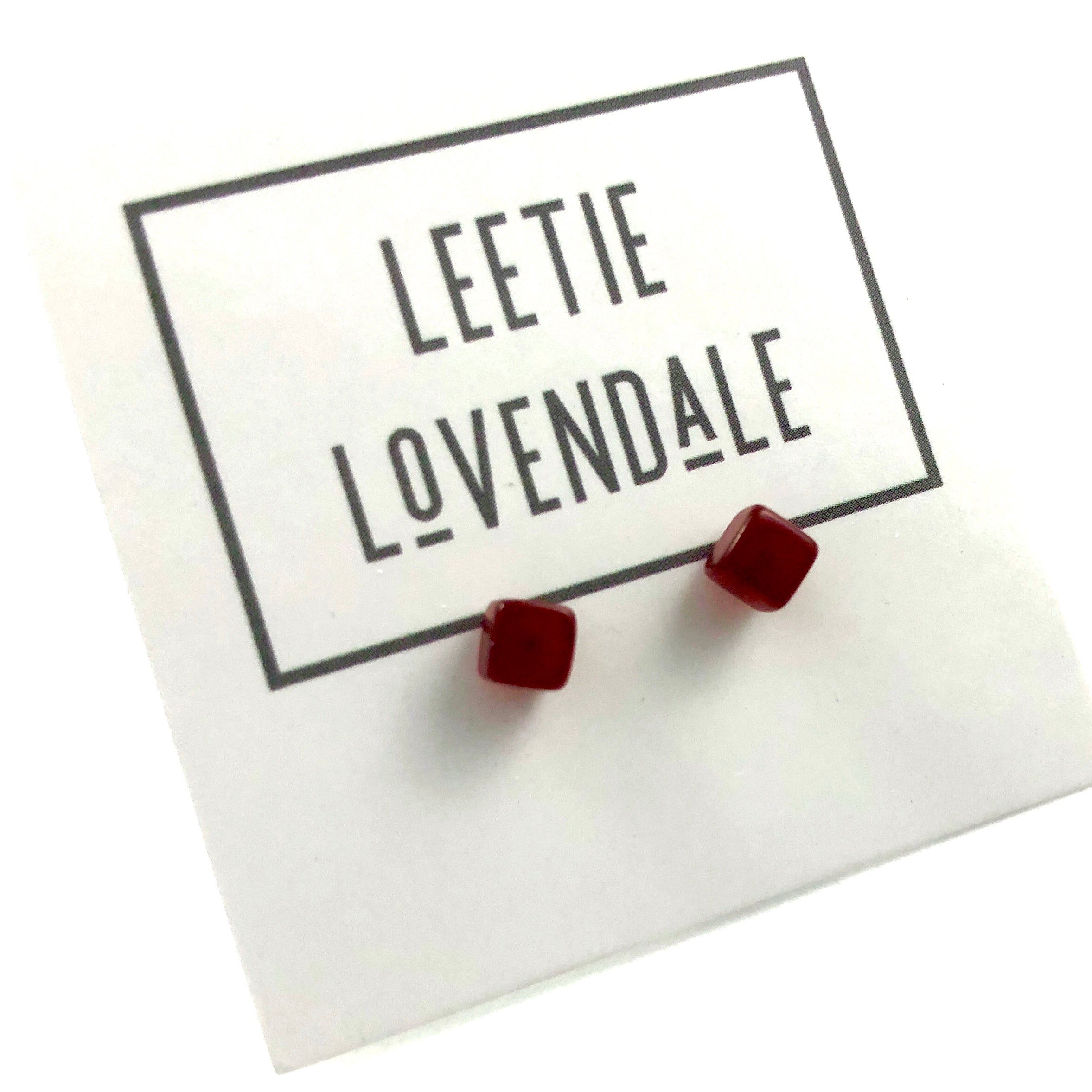 square stud earrings