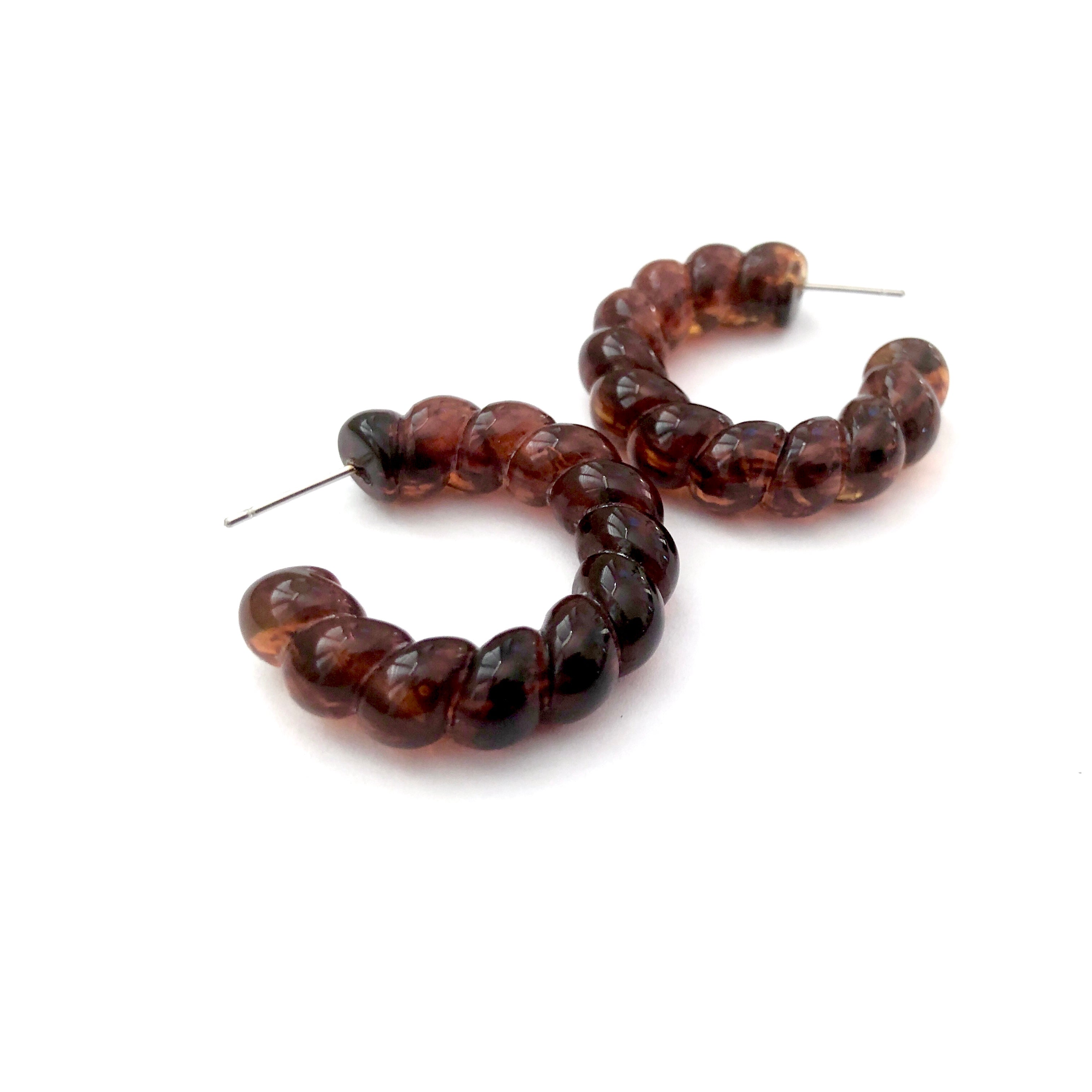 lucite tortoise earring