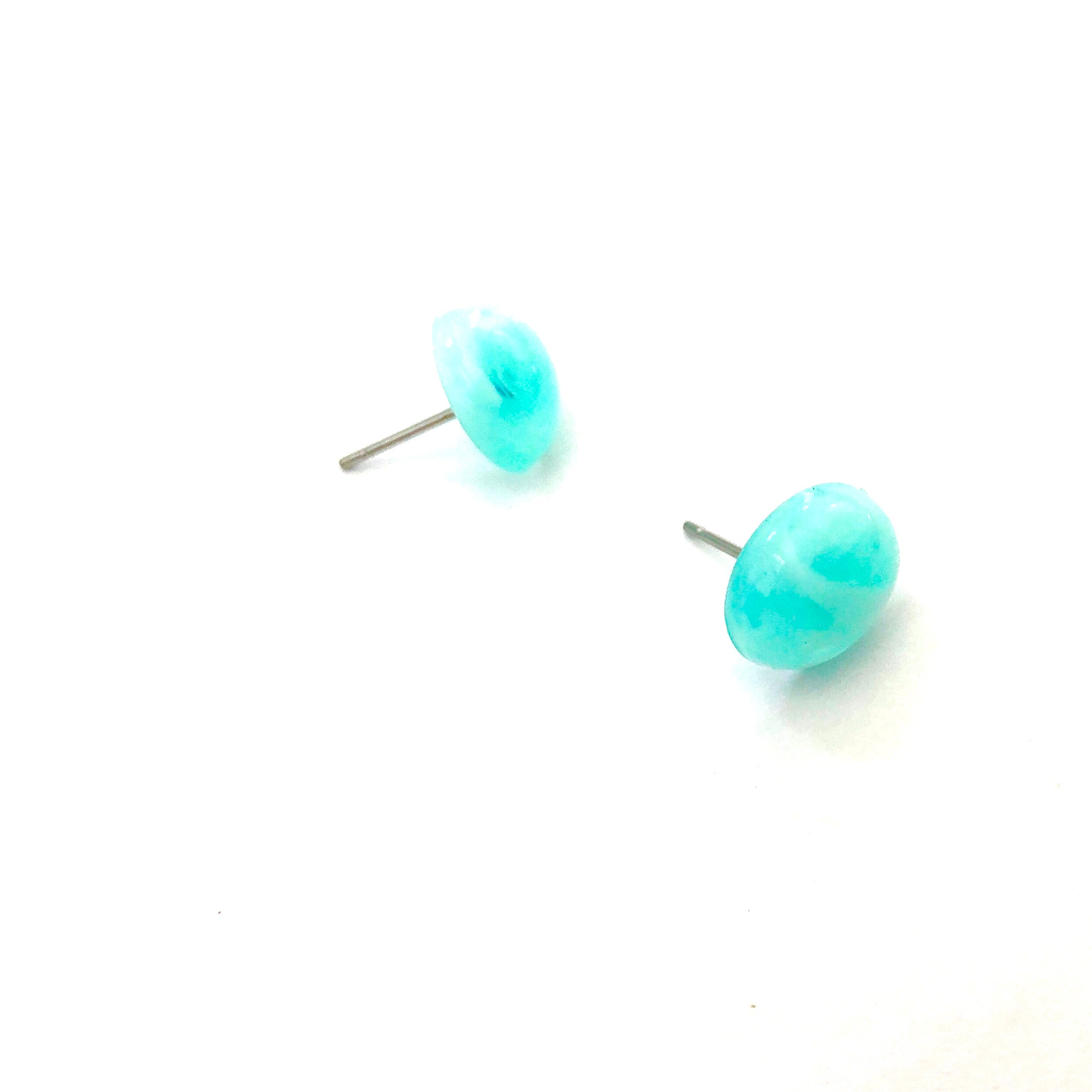 vintage teal stud