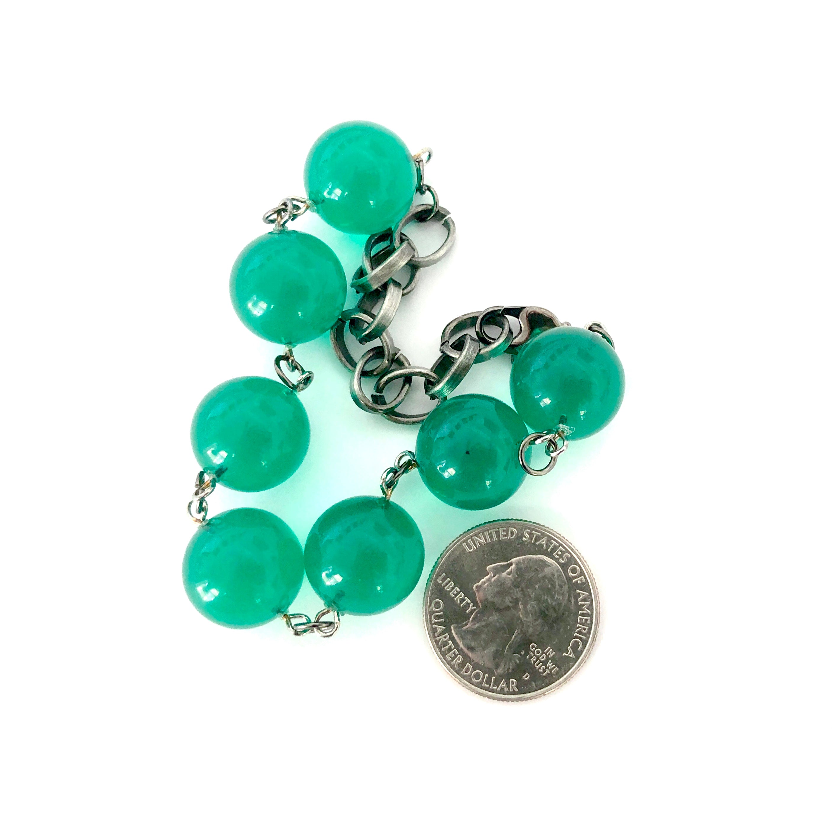 emerald green bracelet