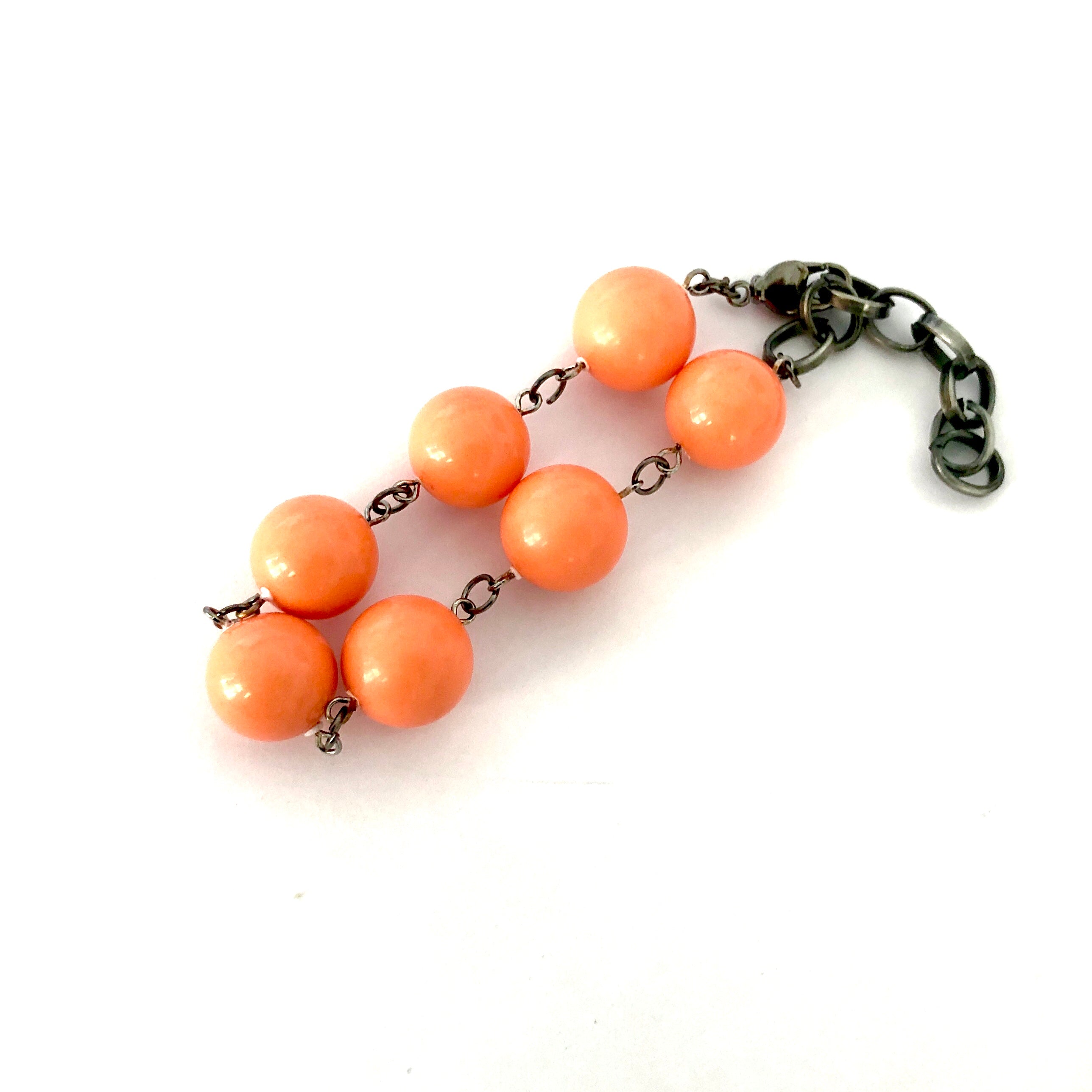 coral matte bracelet