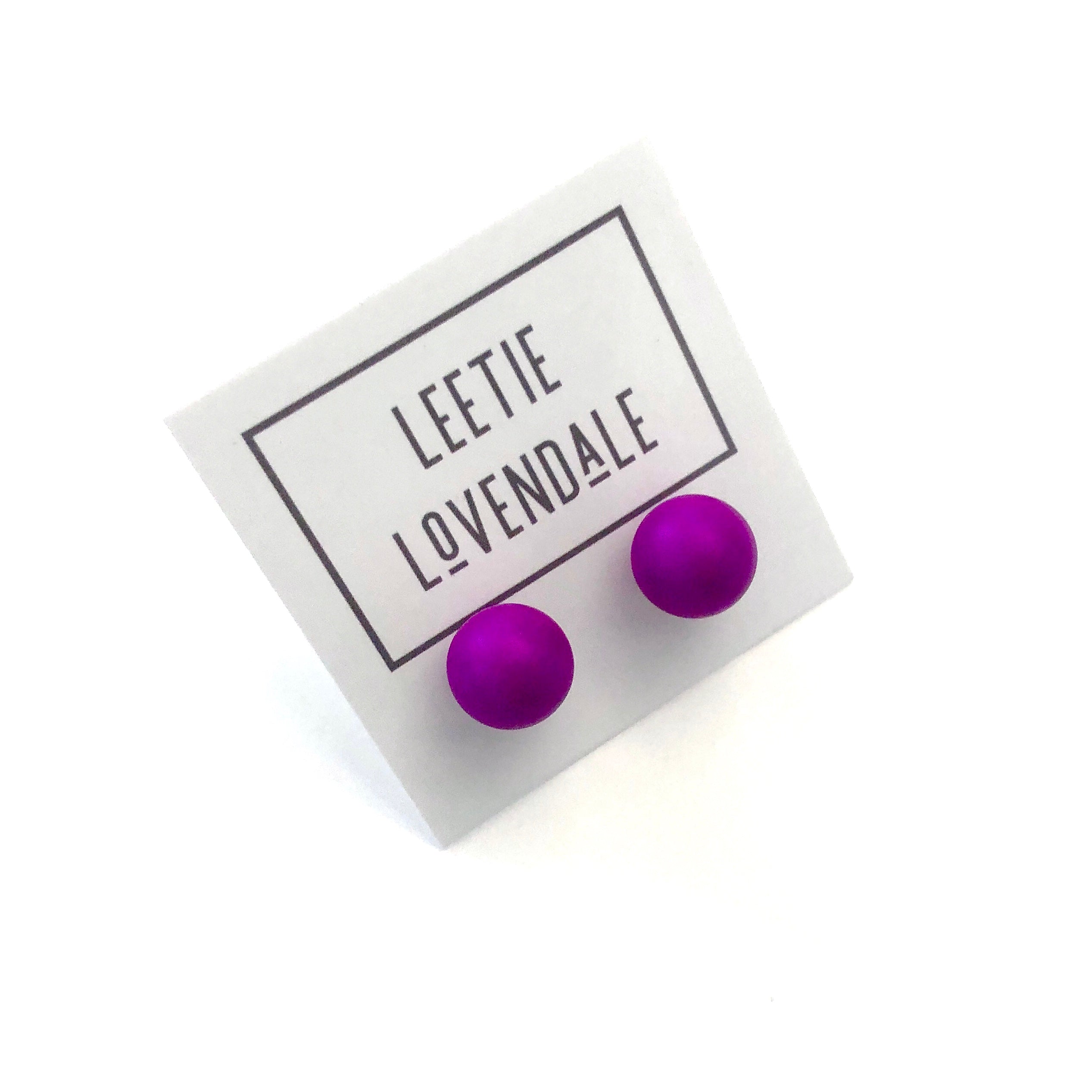 leetie violet studs