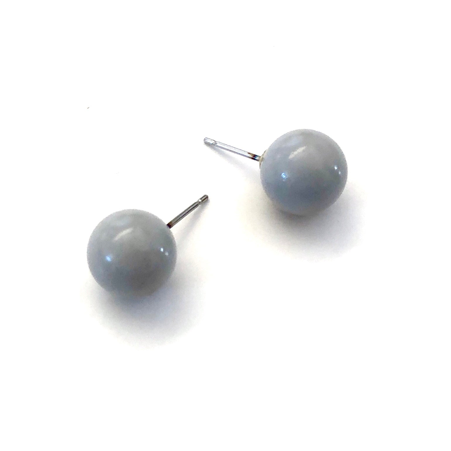 light grey earrings