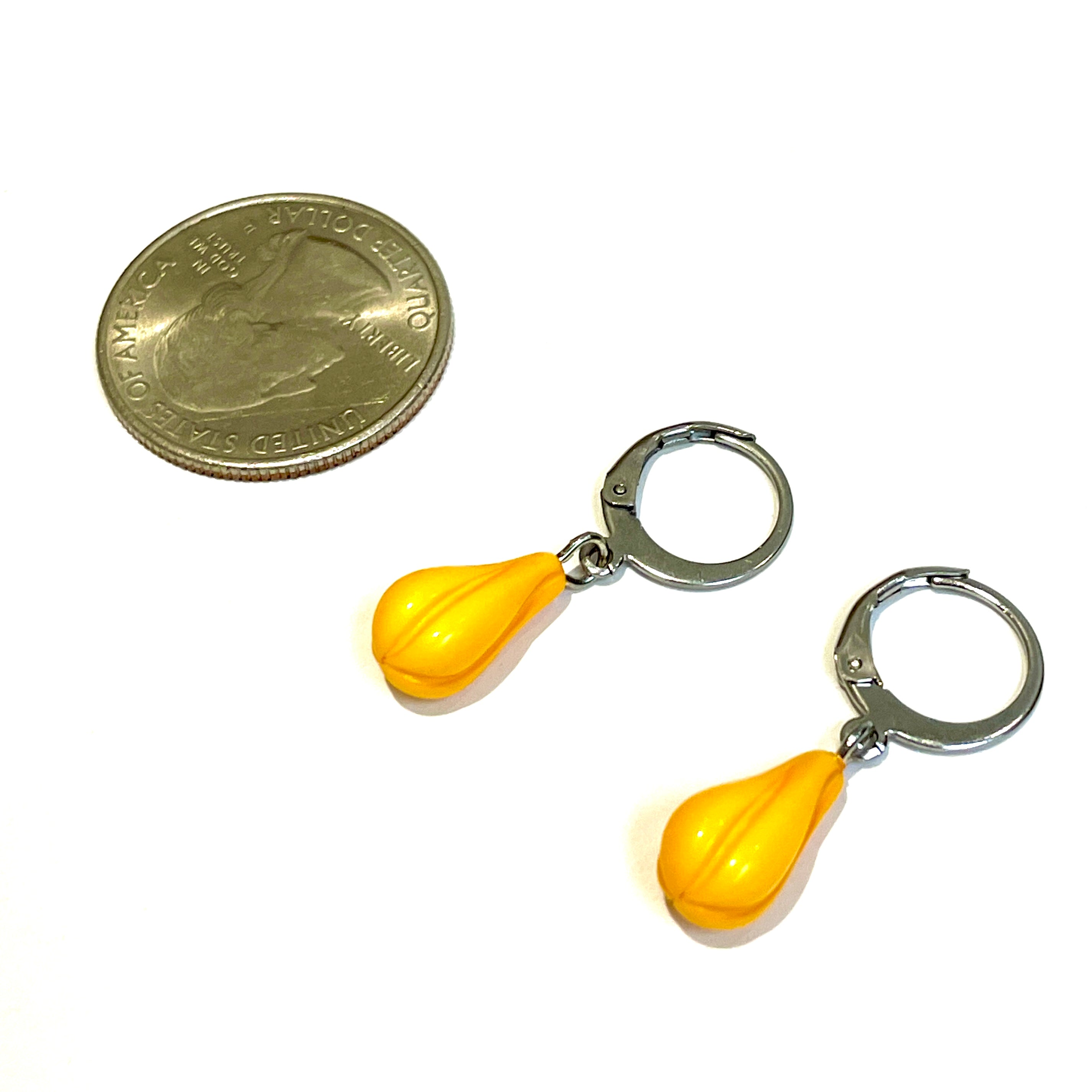 Lucite Cuff Hoop Earrings