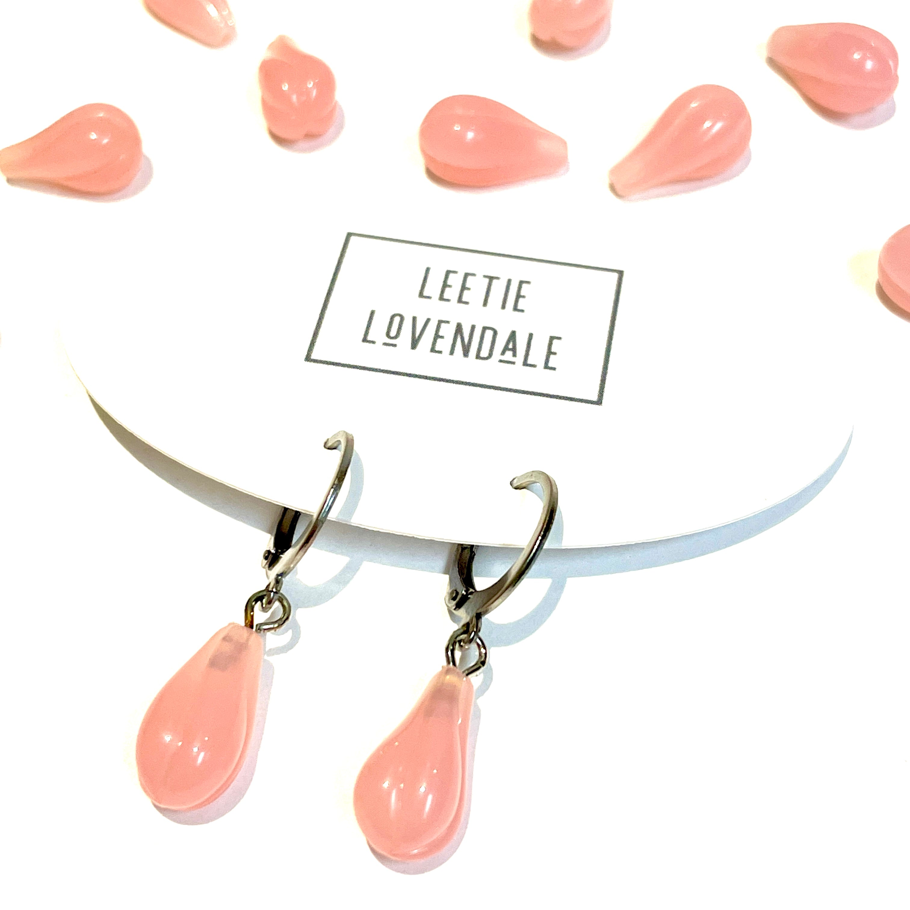 Teardrop Lucite Earrings