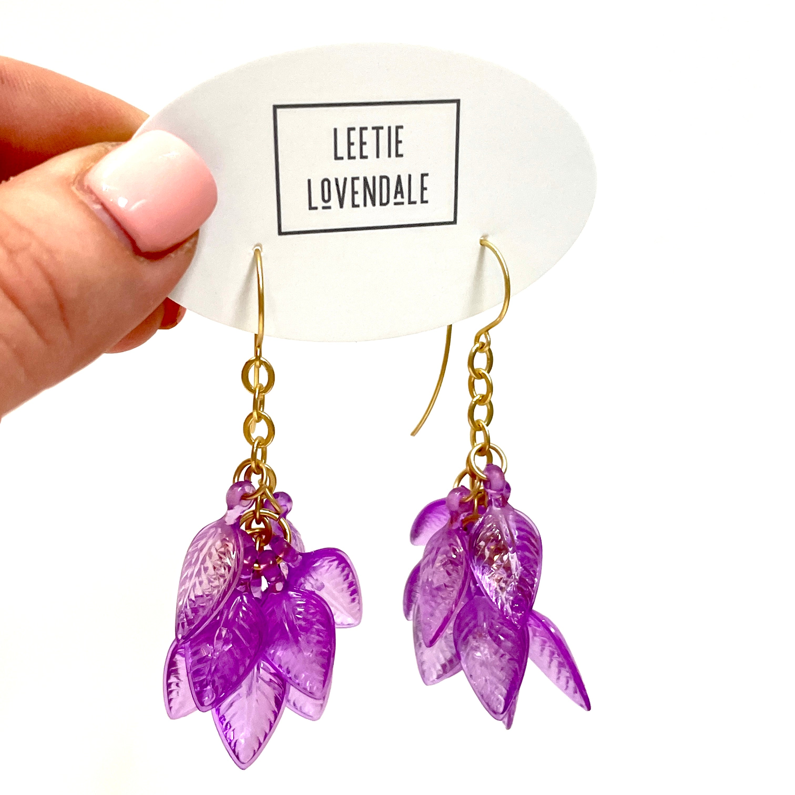 Cluster Leaf Earrings
