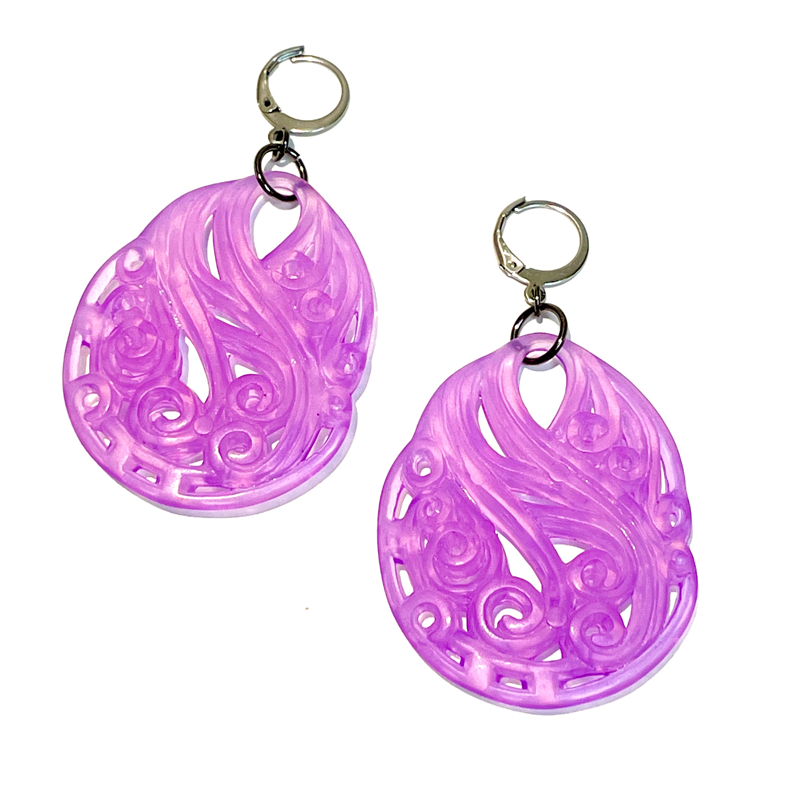 Lavendar Drop Earrings