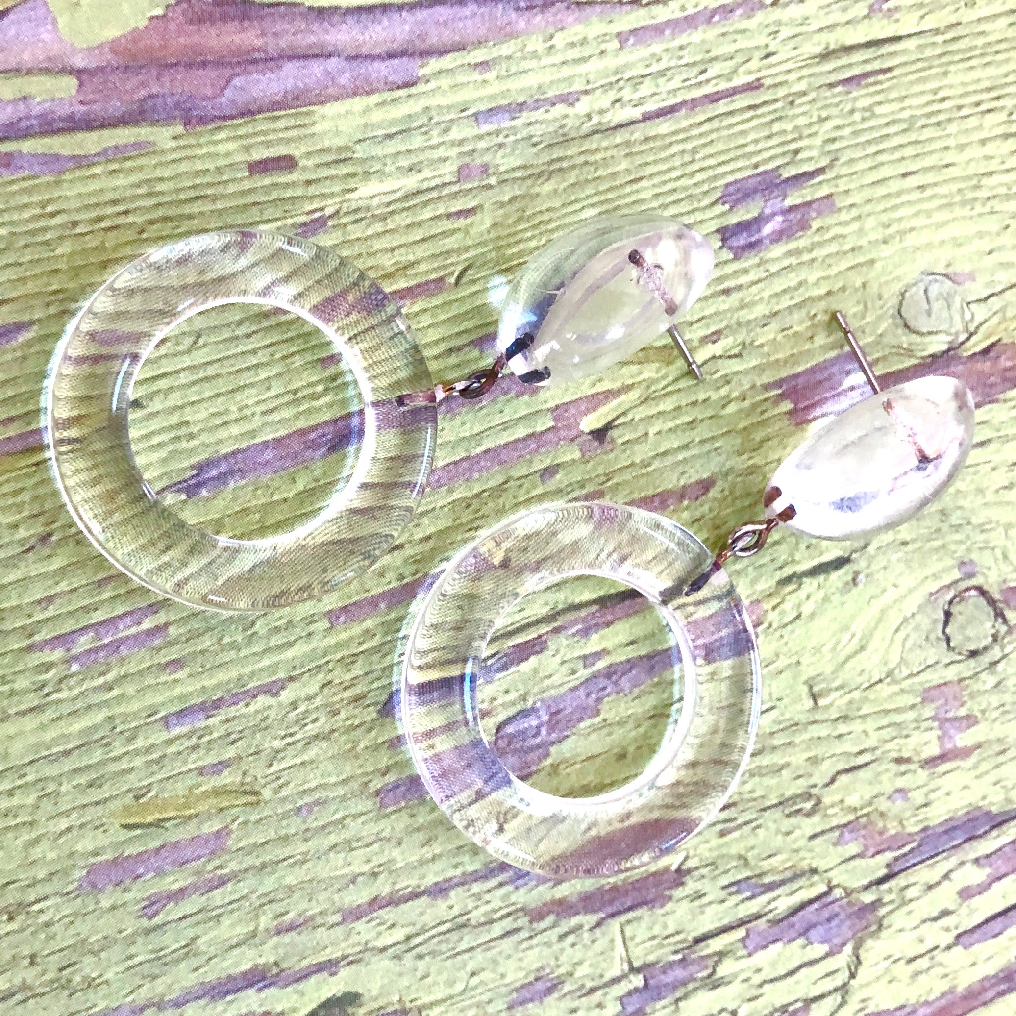 crystal clear earrings