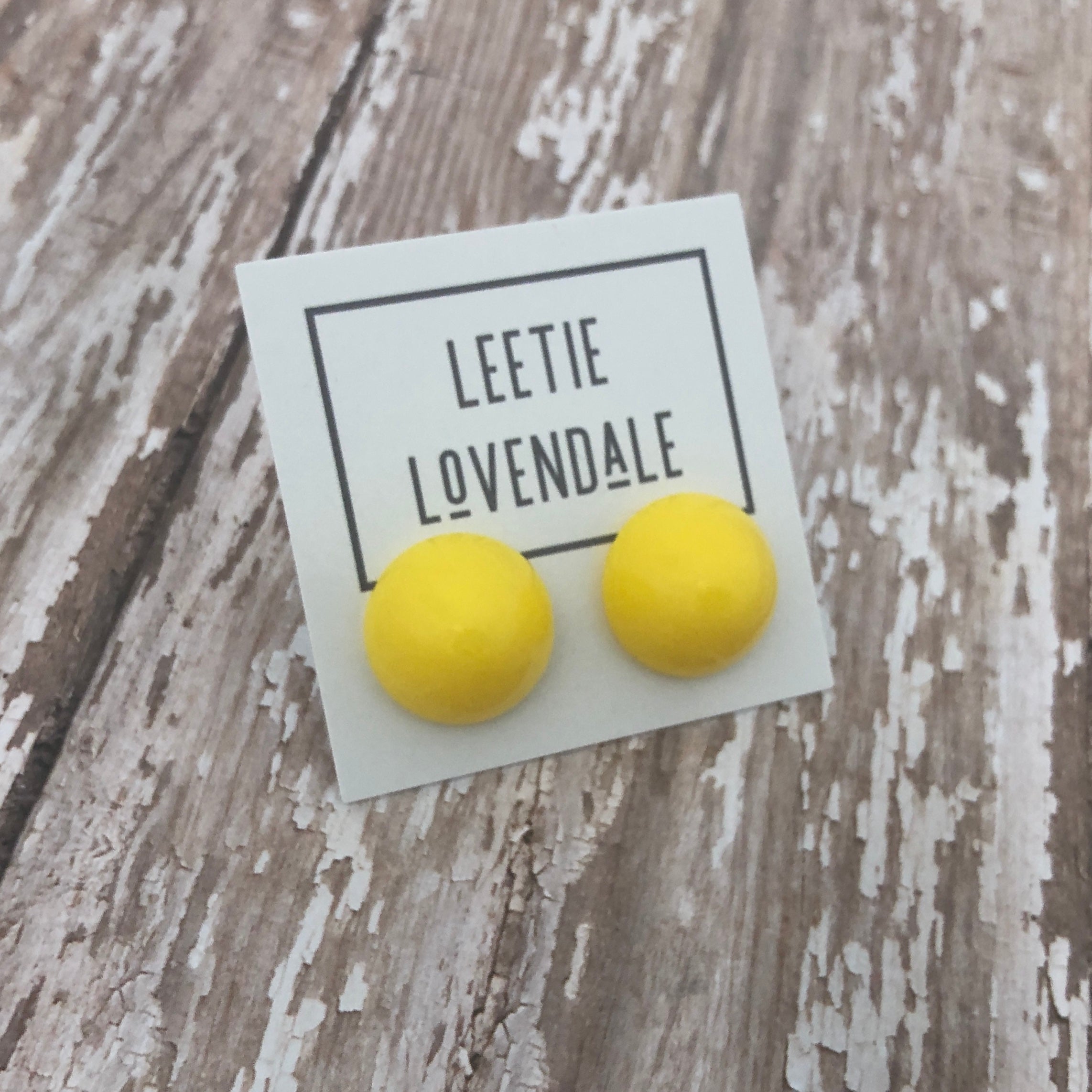 retro yellow lucite