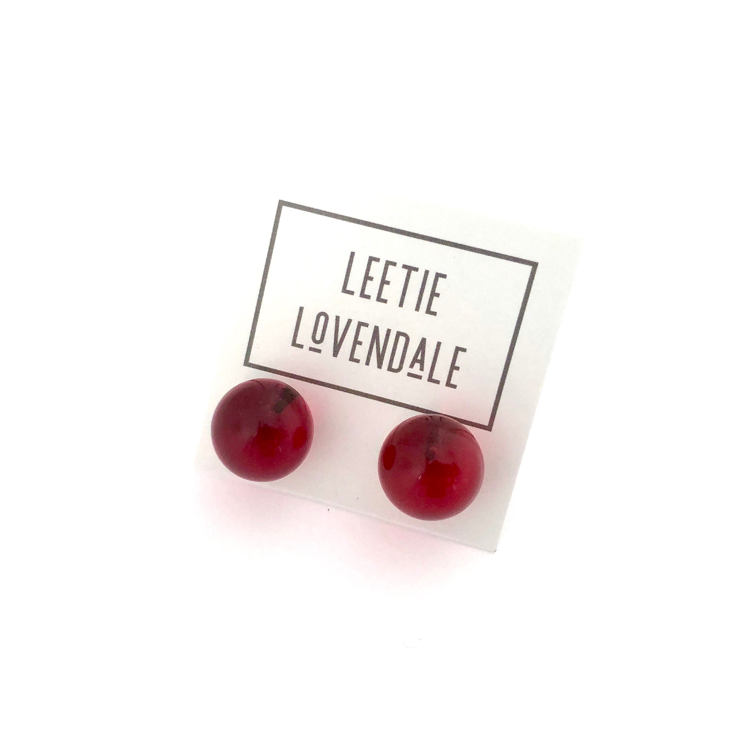 jumbo ruby earrings