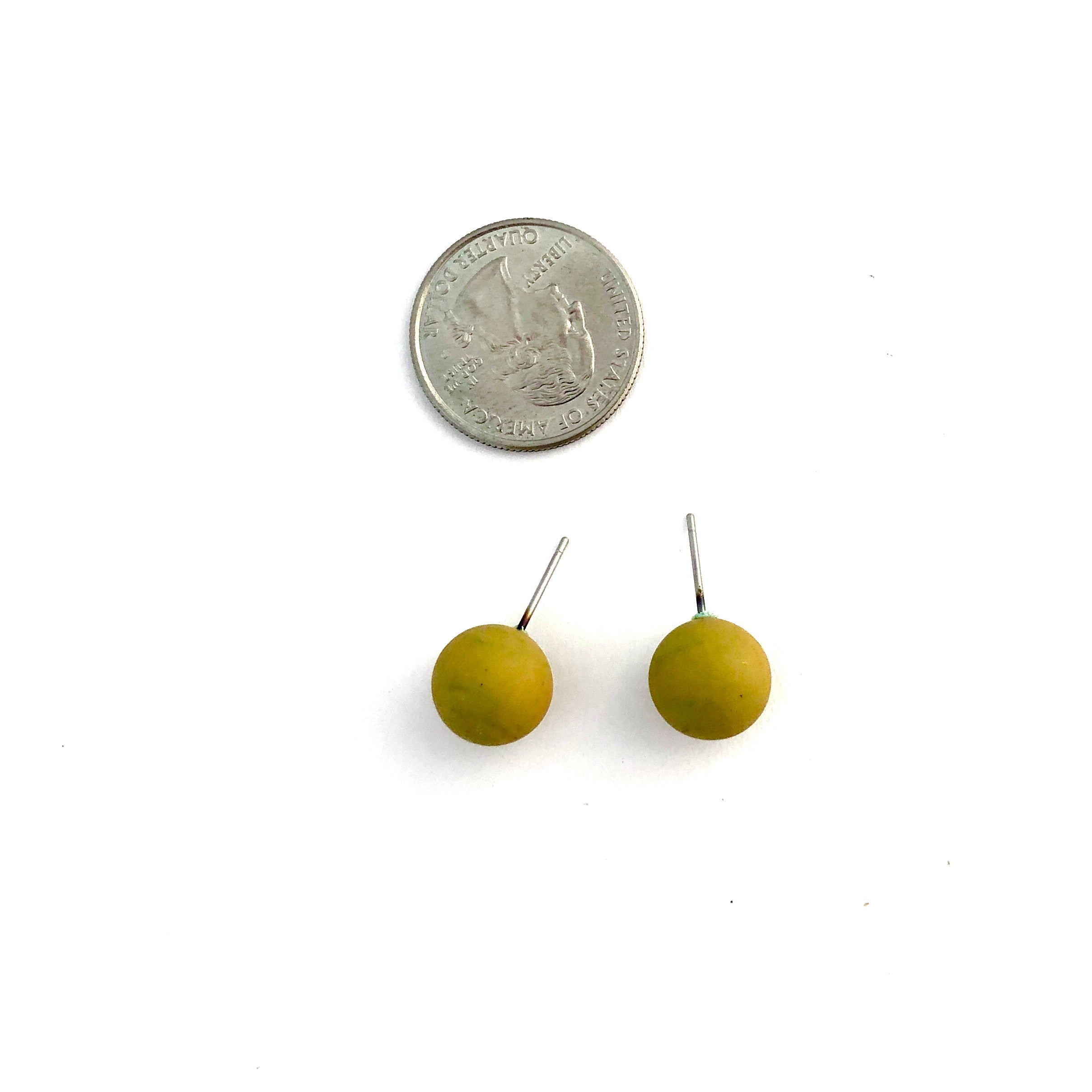 matte ball earrings