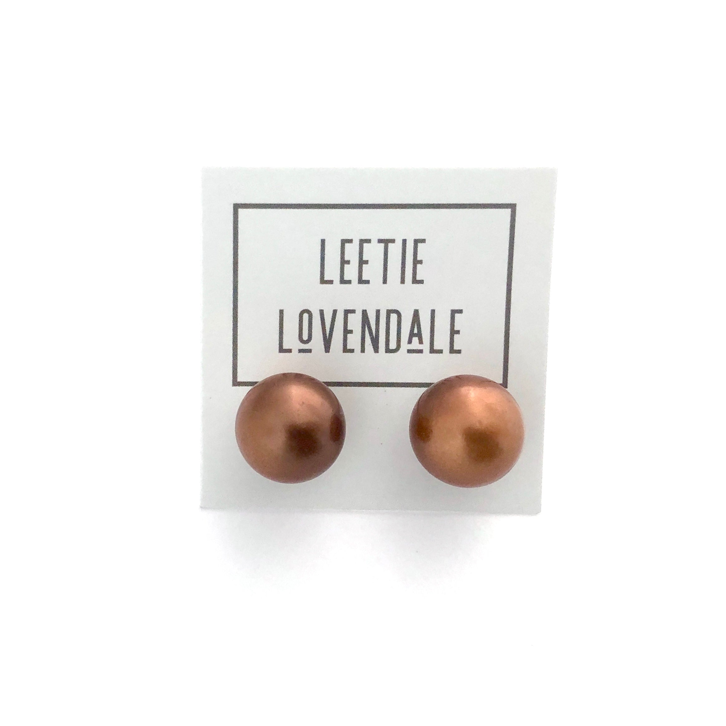 metallic jumbo earrings