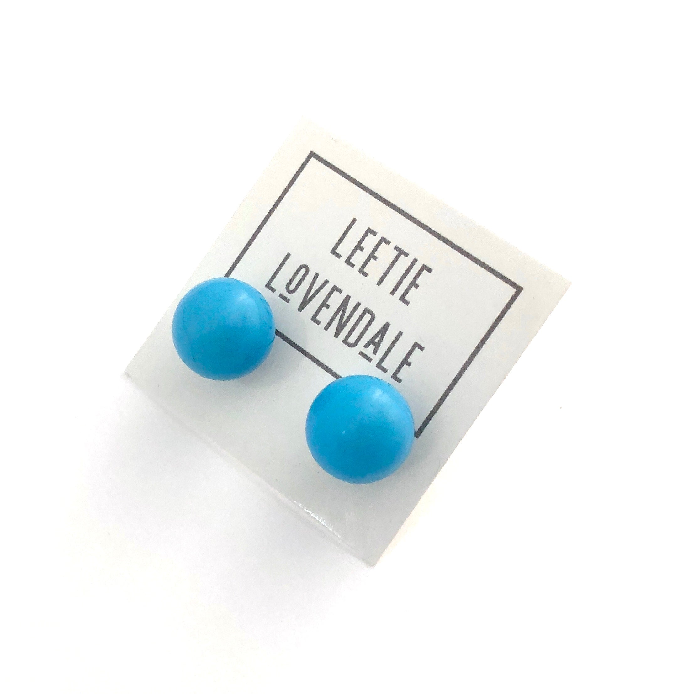 turquoise stud earrings