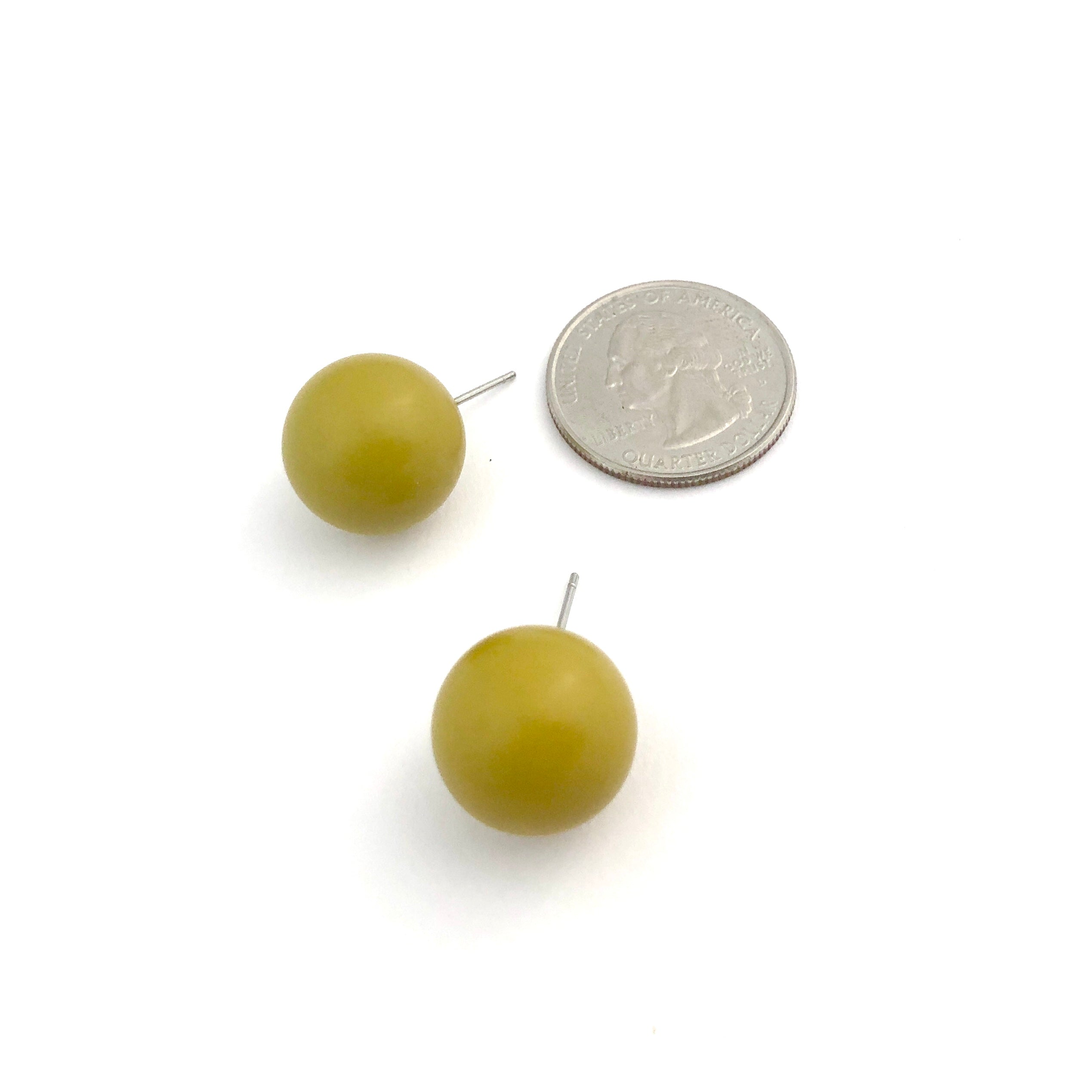 chartreuse earrings jumbo