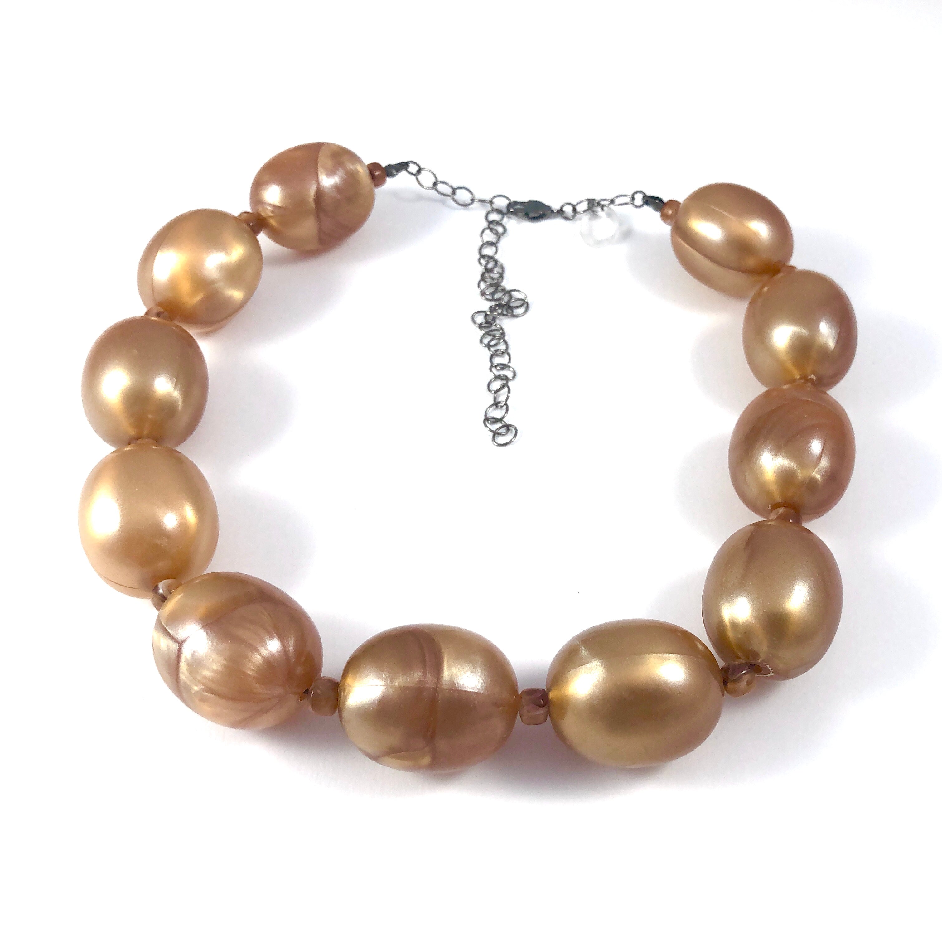 marbled copper necklace