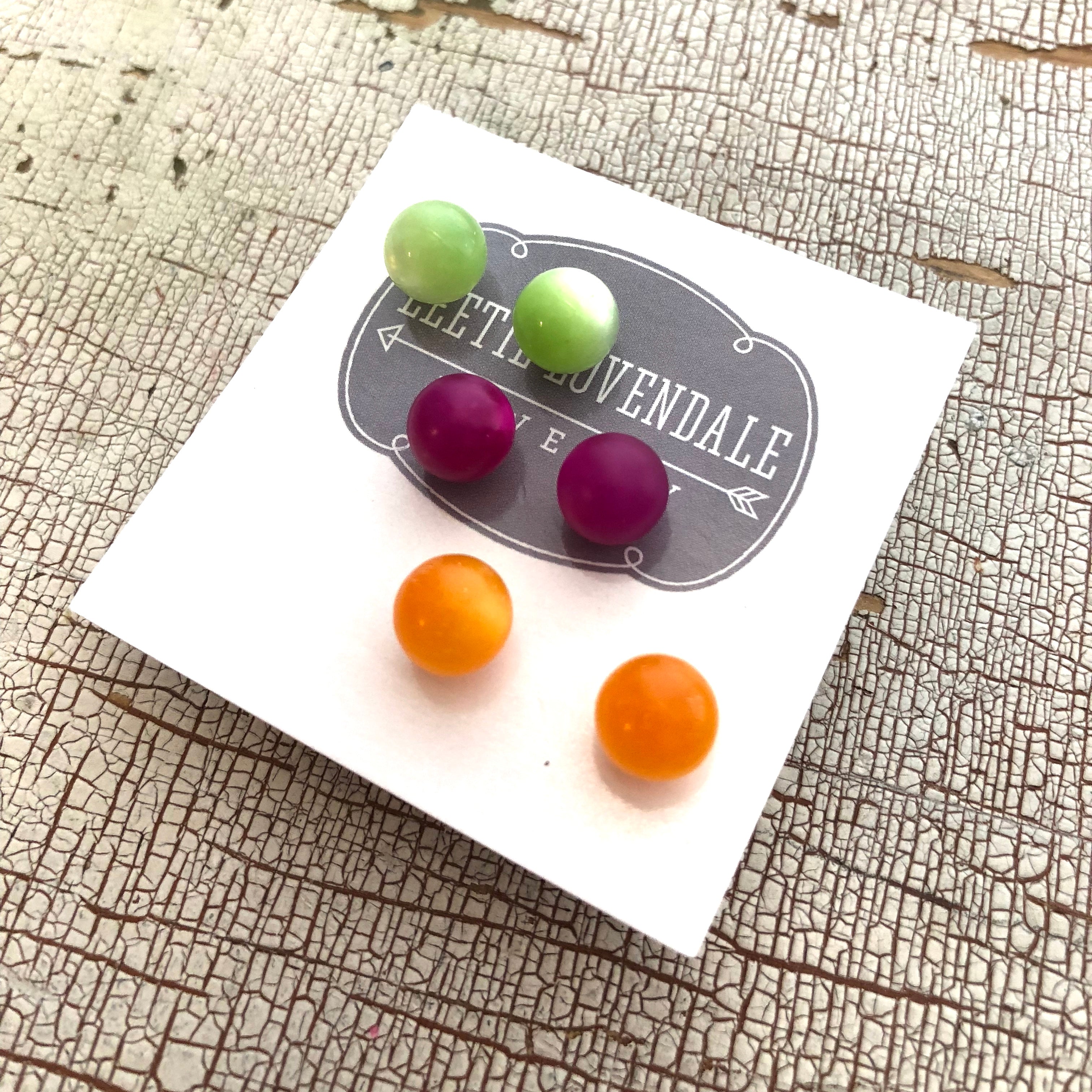 citrus stud earrings