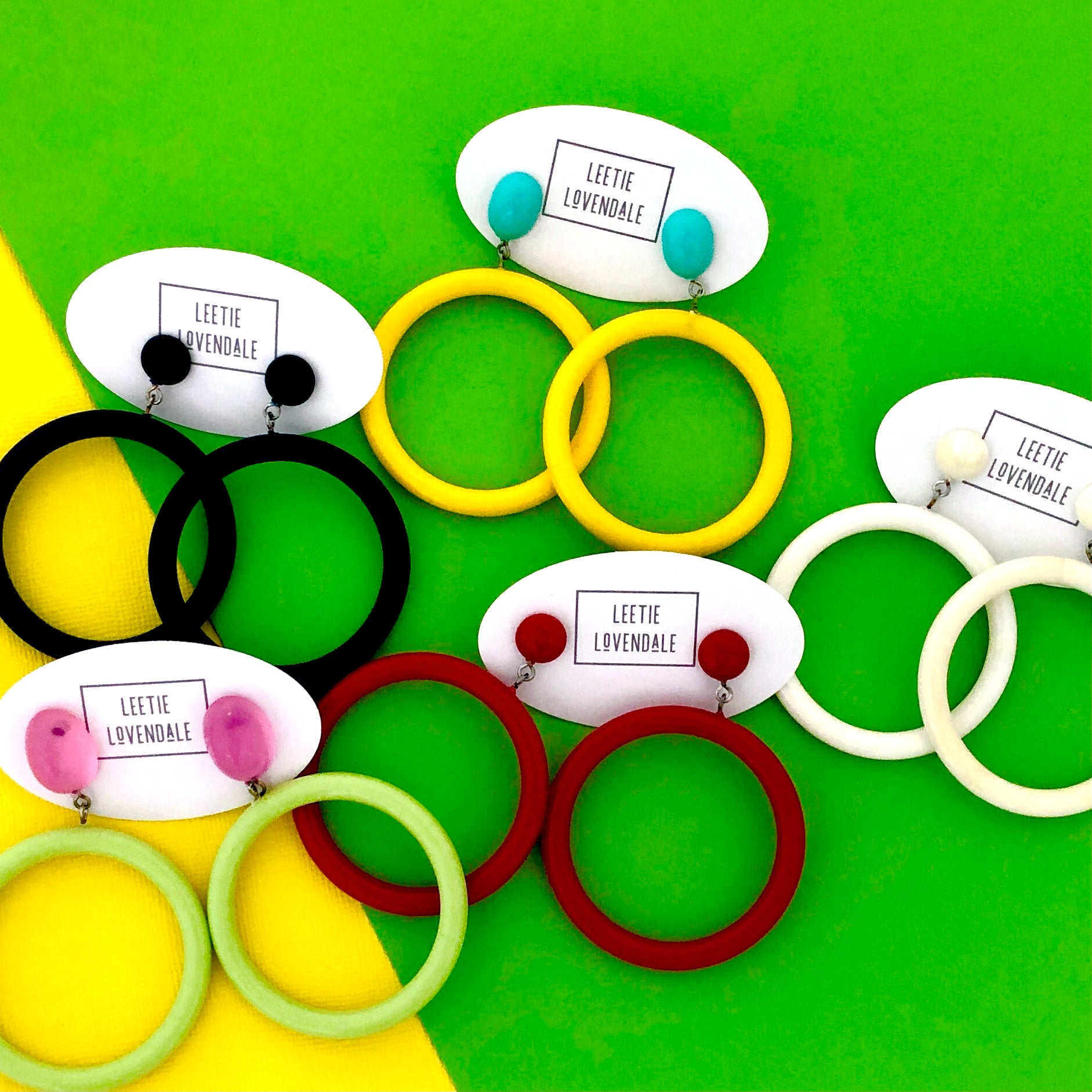 colorful lucite jewelry