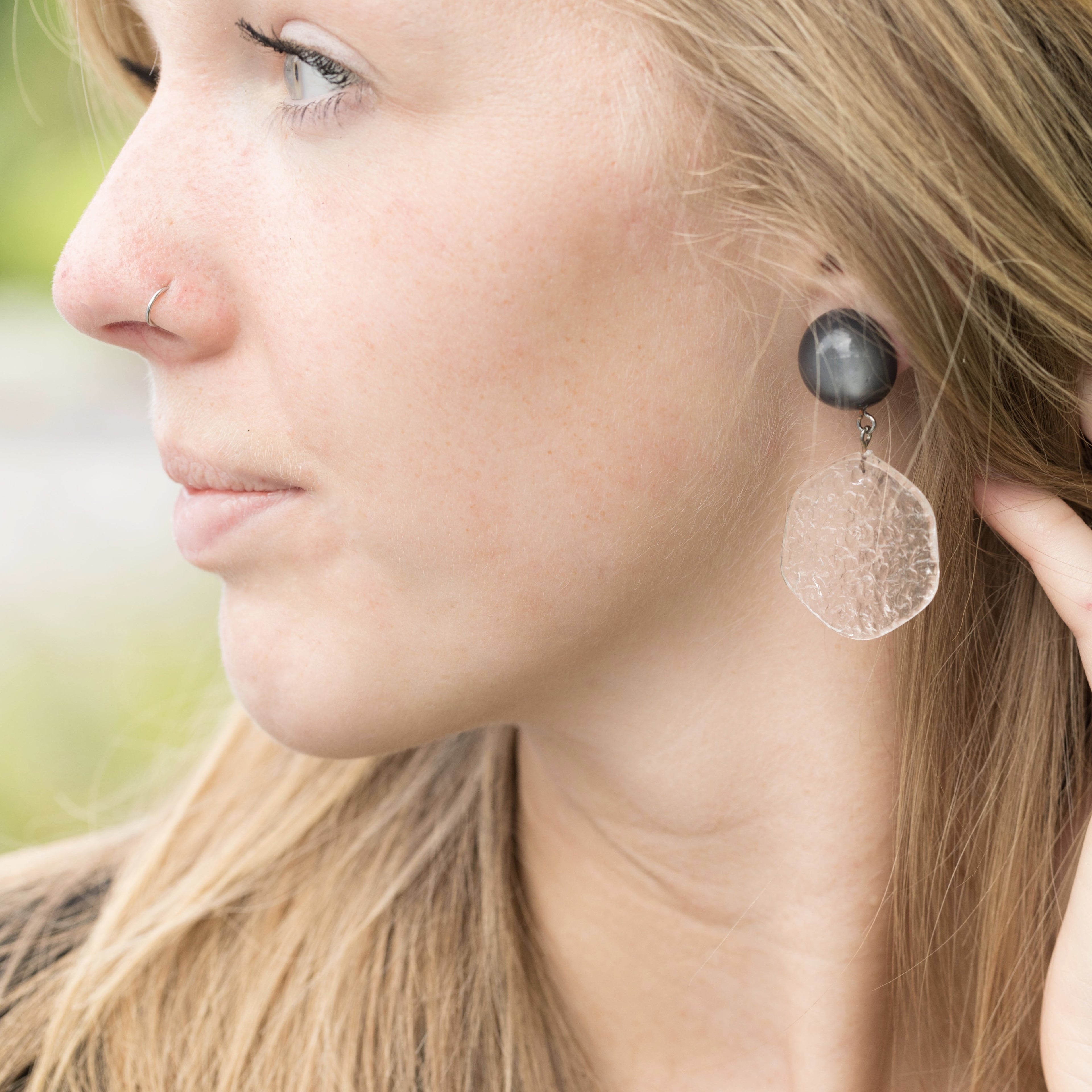 retro stained glass earrings