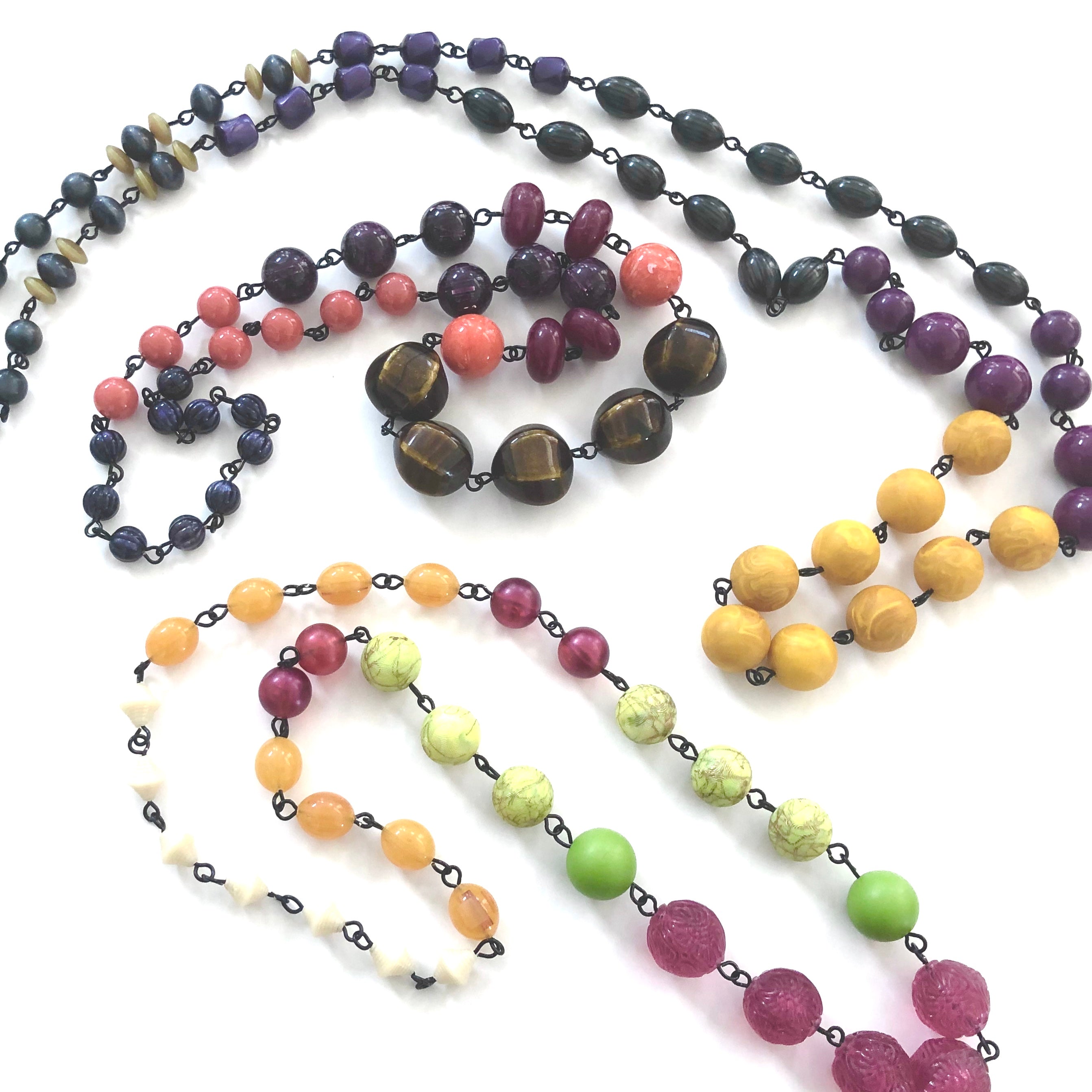 Raspberry & Citrus Lime Carmen Necklace