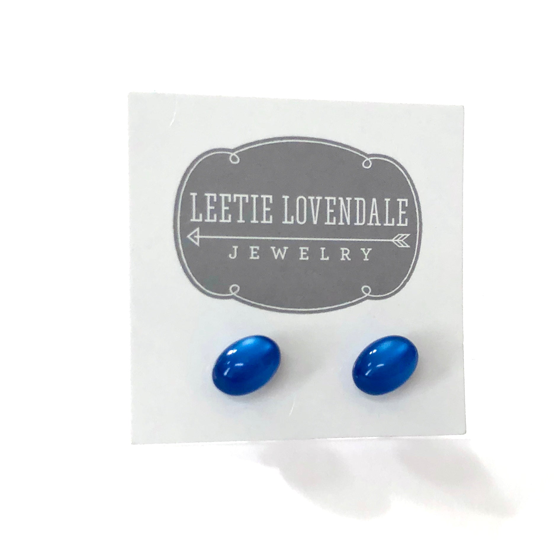 small sapphire stud