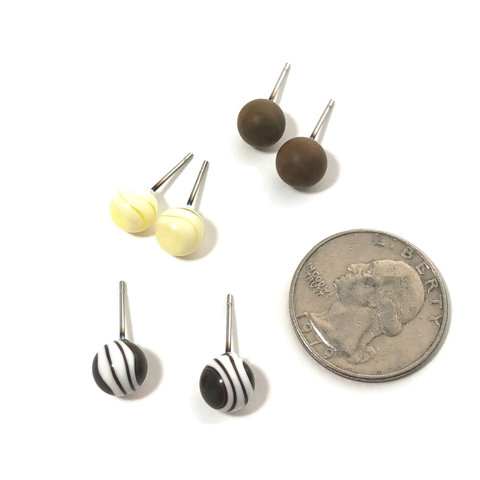 neutral lucite studs