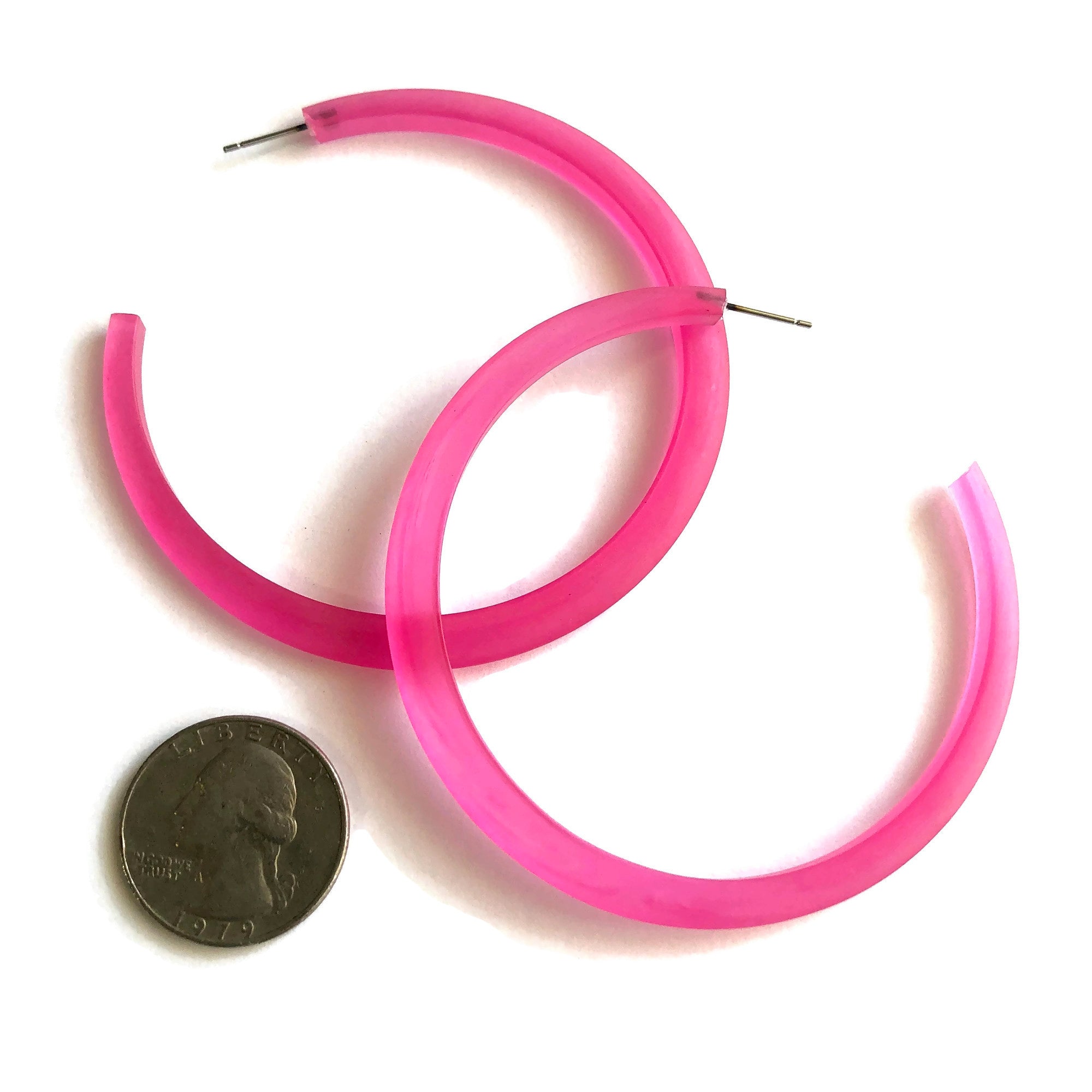 hot pink 3" hoops