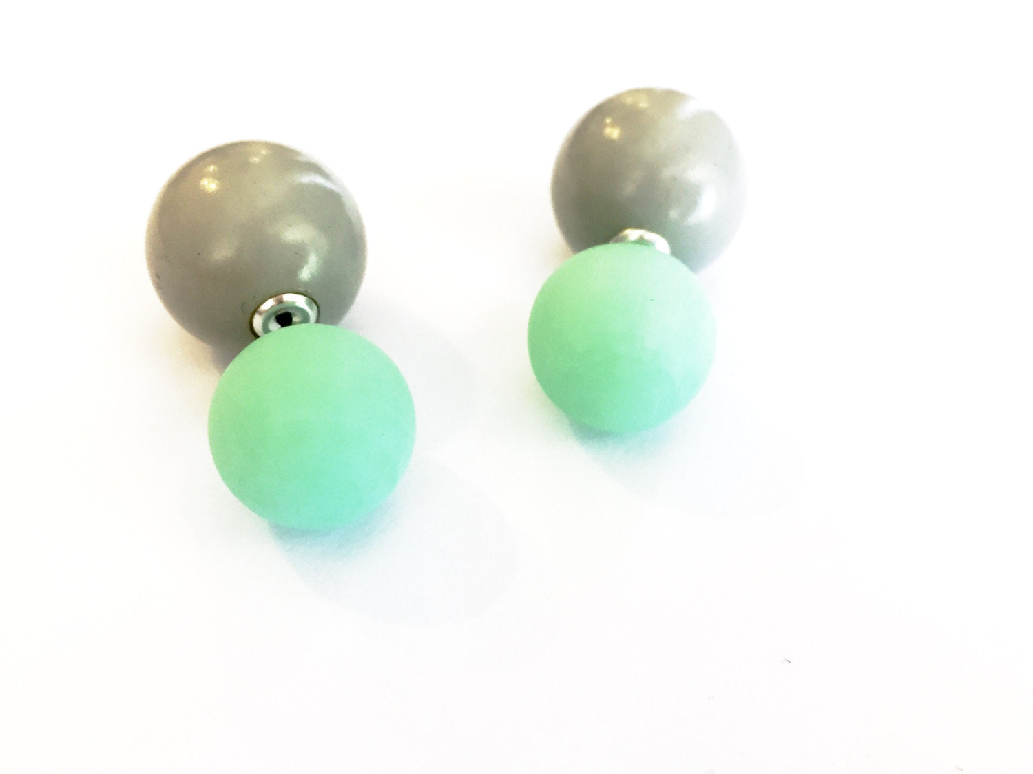 mint green studs