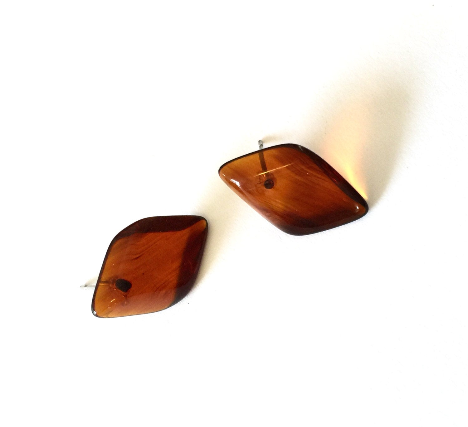 marbled tortoise earrings