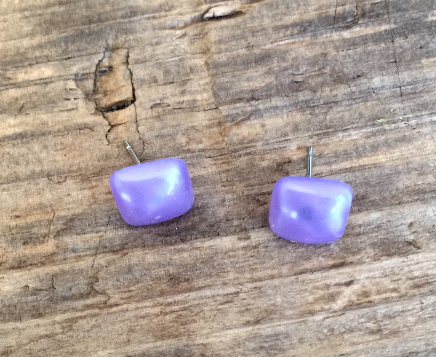 marbled purple studs