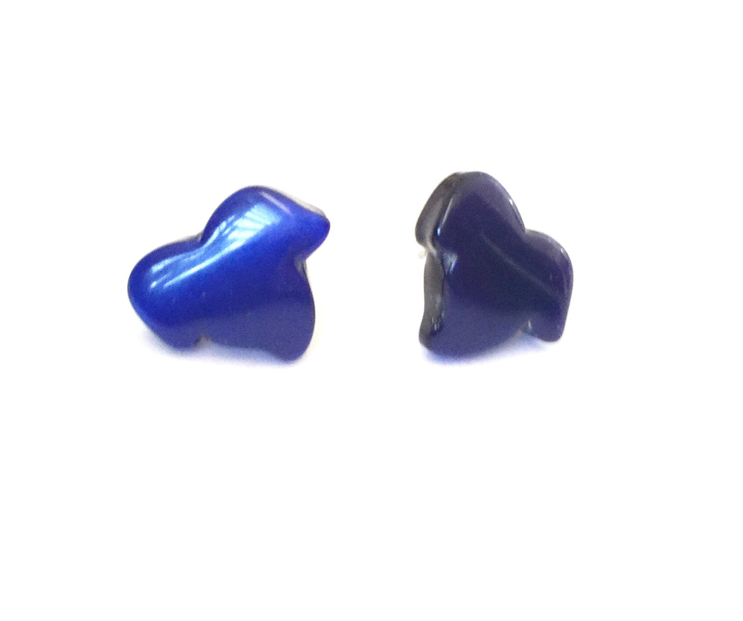 cobalt blue moonglow studs