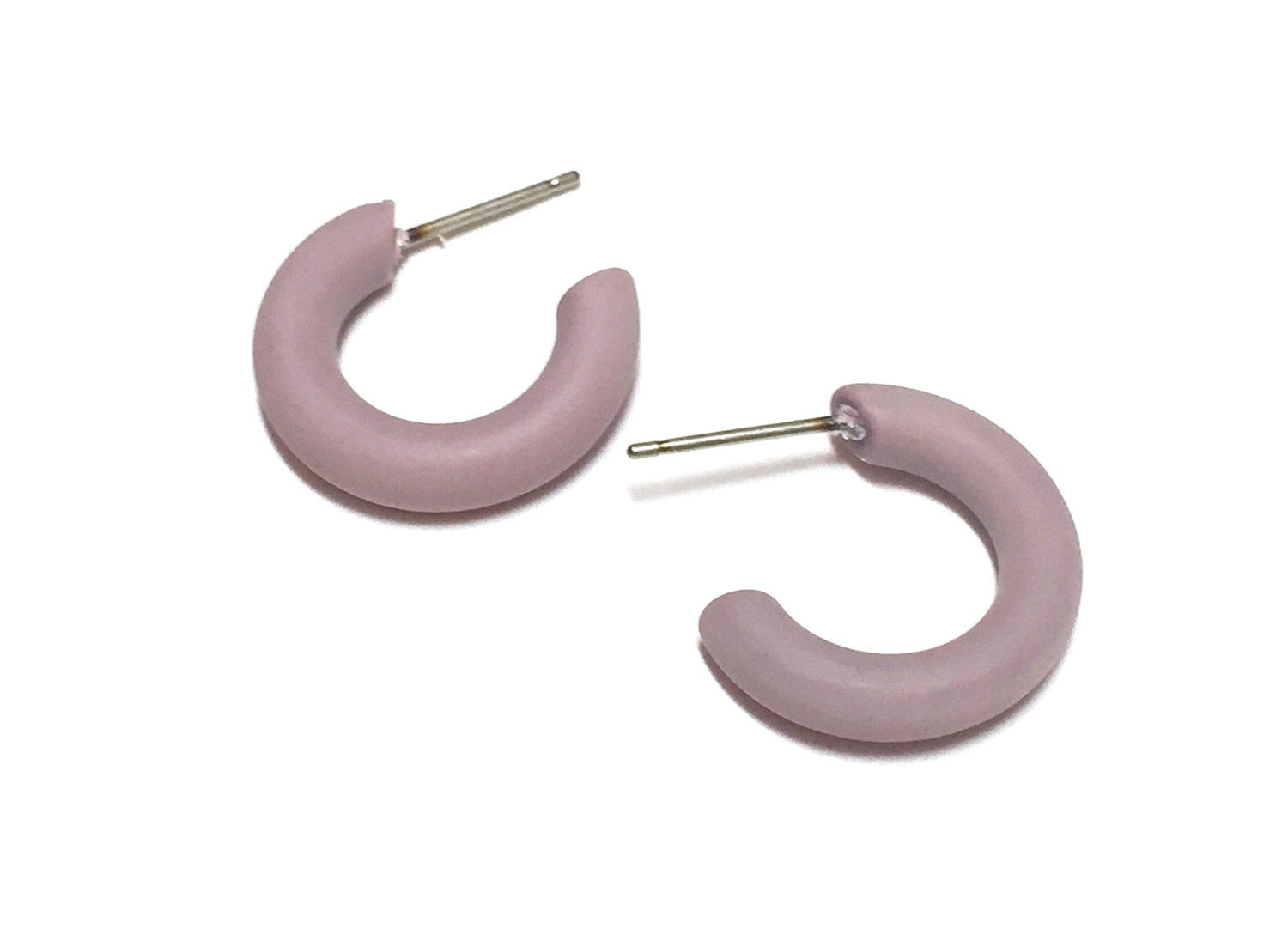 tiny purple hoops