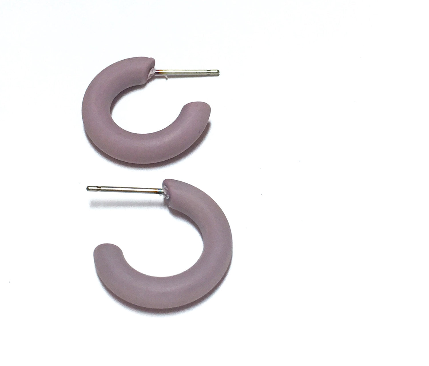 small purple hoops